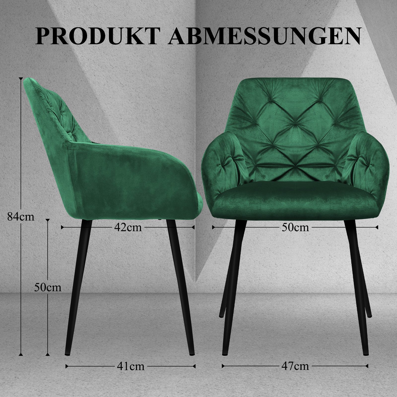 HOMELUX Polsterstuhl Esszimmer Stühle 4er Set, Esszimmerstuhl Küchenstuhl m günstig online kaufen