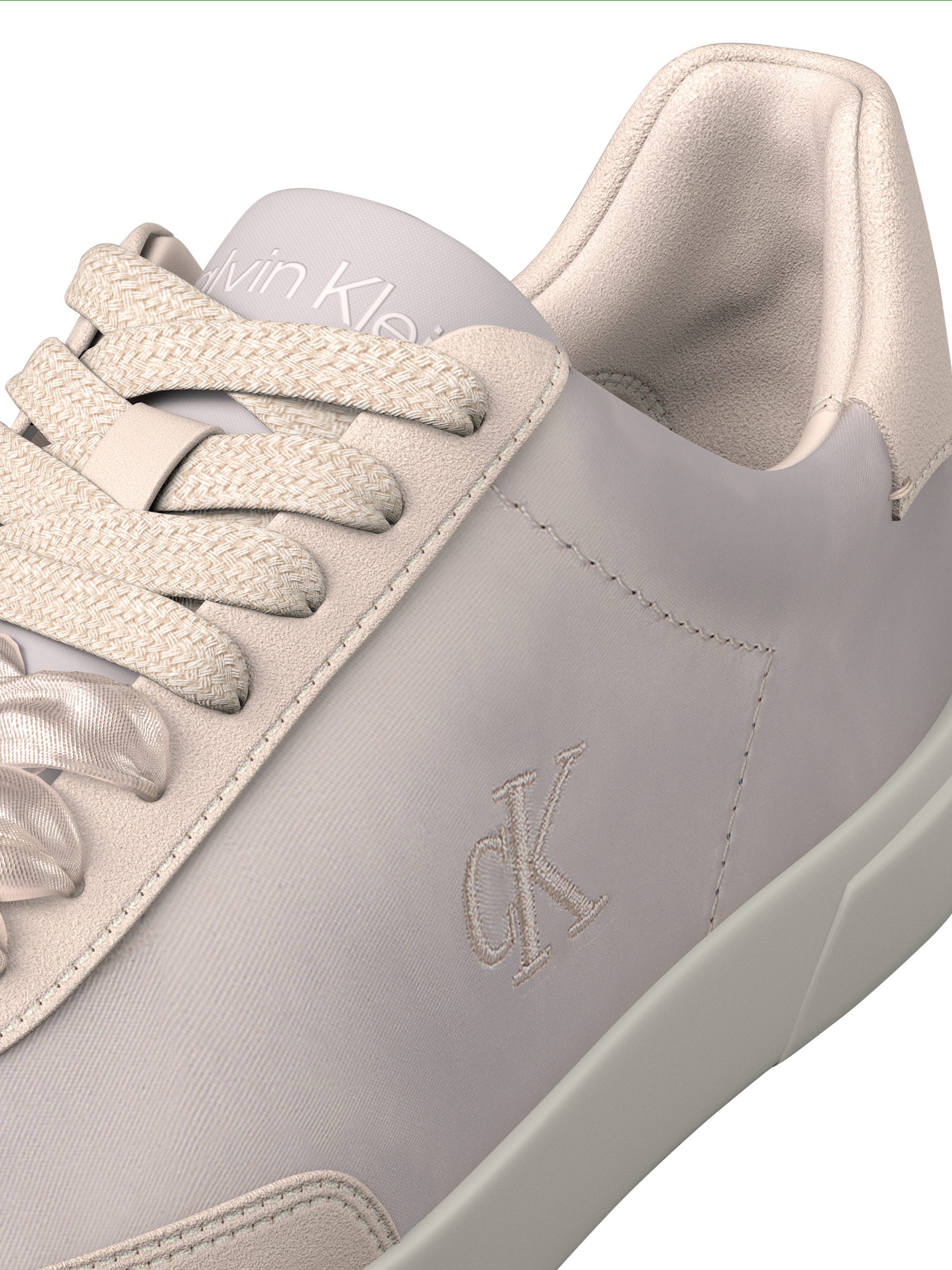 Calvin Klein LOW PRO CUPSOLE WT SATIN MIX Plateausneaker Freizeitsneaker, Halbschuh mit zwei Schnürsenkelarten