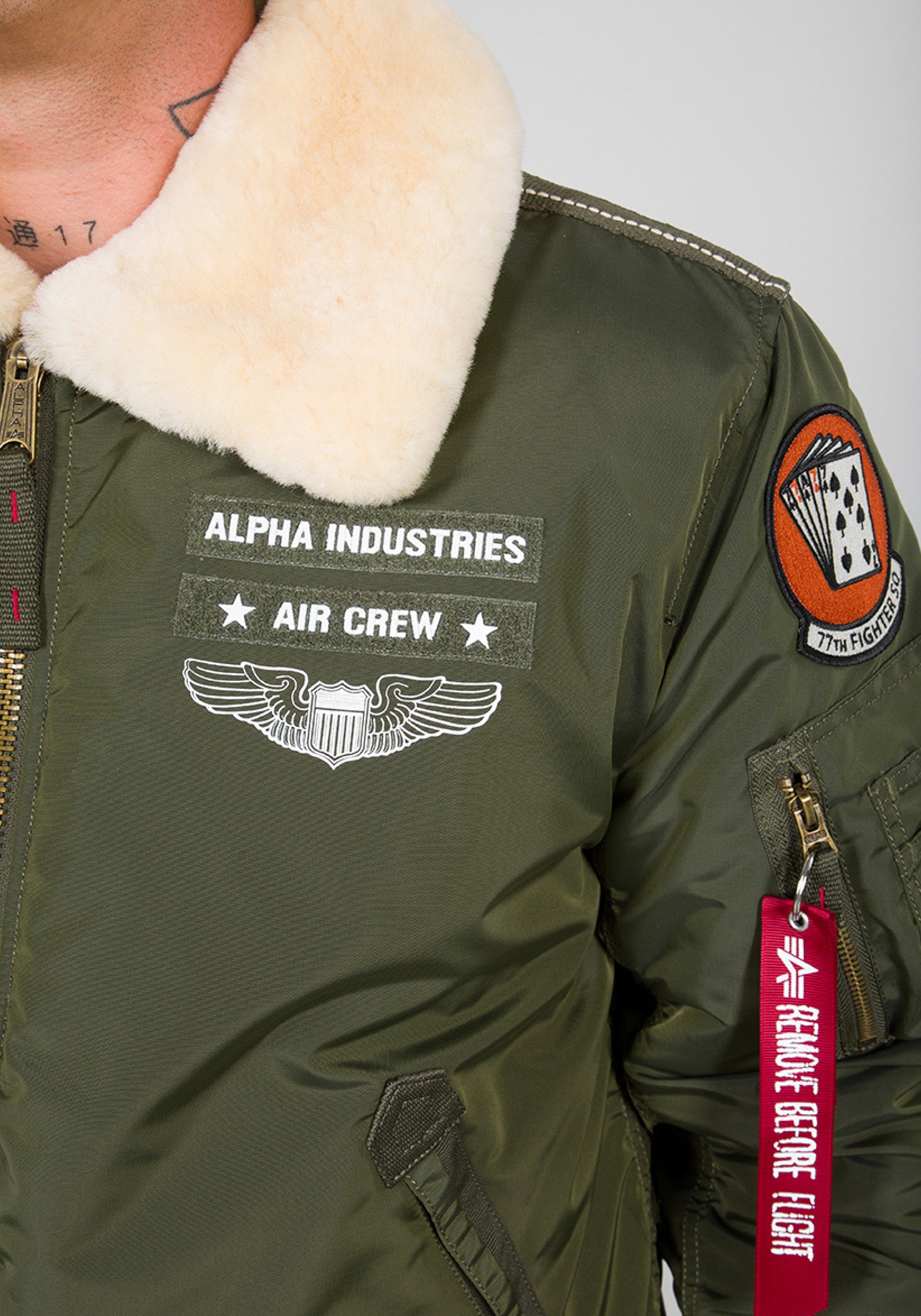 Bomberjacke Alpha dark Alpha green Industries Flight Men Bomber Industries - & Jackets