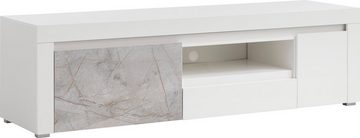 Home affaire Lowboard Stone Marble, mit einem edlen Marmor-Optik Dekor, Breite 180 cm