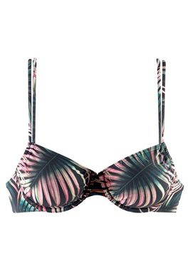 LASCANA Bügel-Bikini-Top Reese, mit Palmendruck
