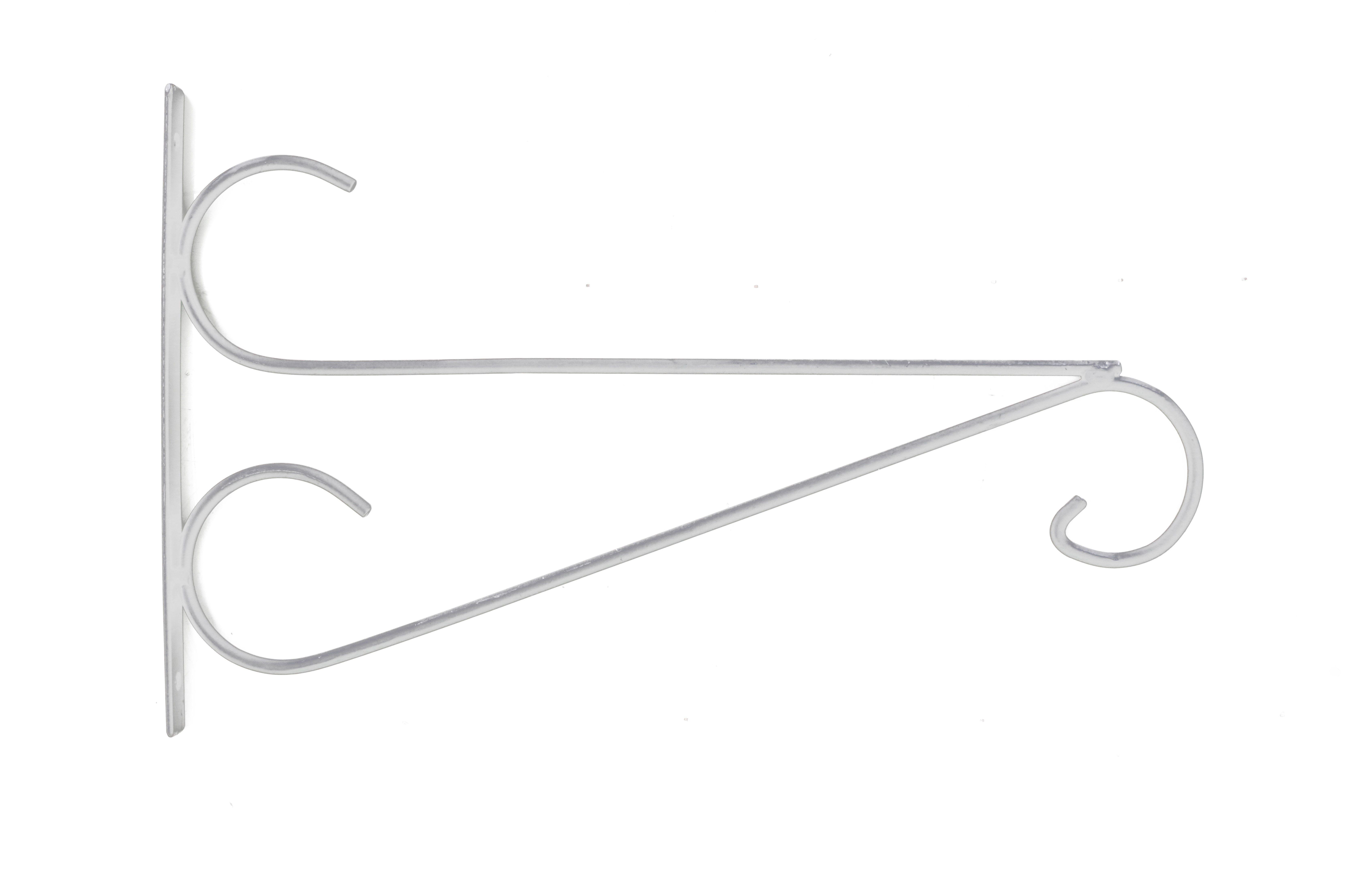 tegawo Wandhalterung Wandhalter für Blumenampel aus Metall schwarz oder weiß