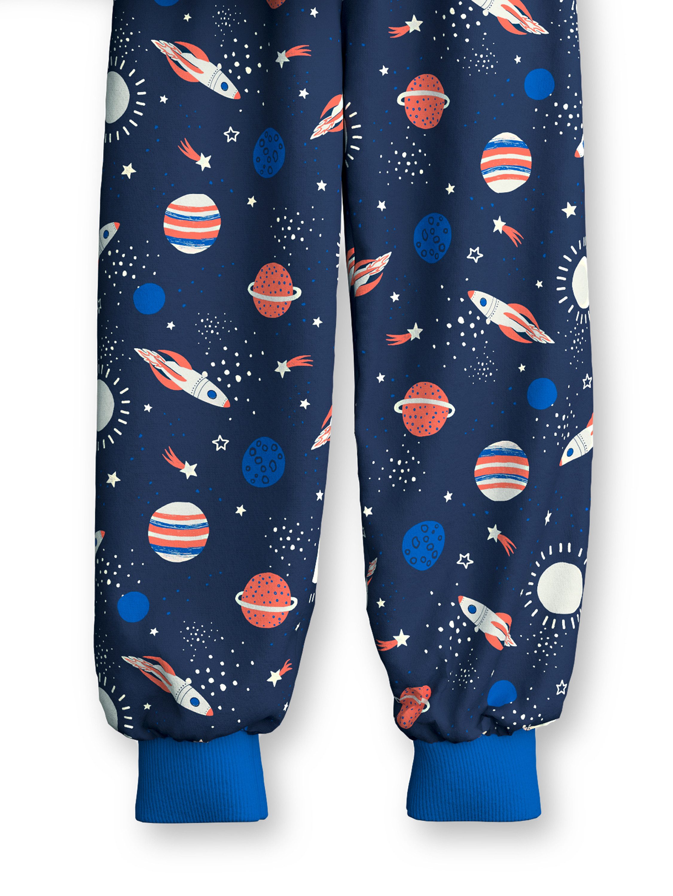 CALIDA Capri-Pyjama Toddlers Space Kinder (2 tlg) aus hochwertiger Baumwolle, hautfreundlich, pflegeleicht