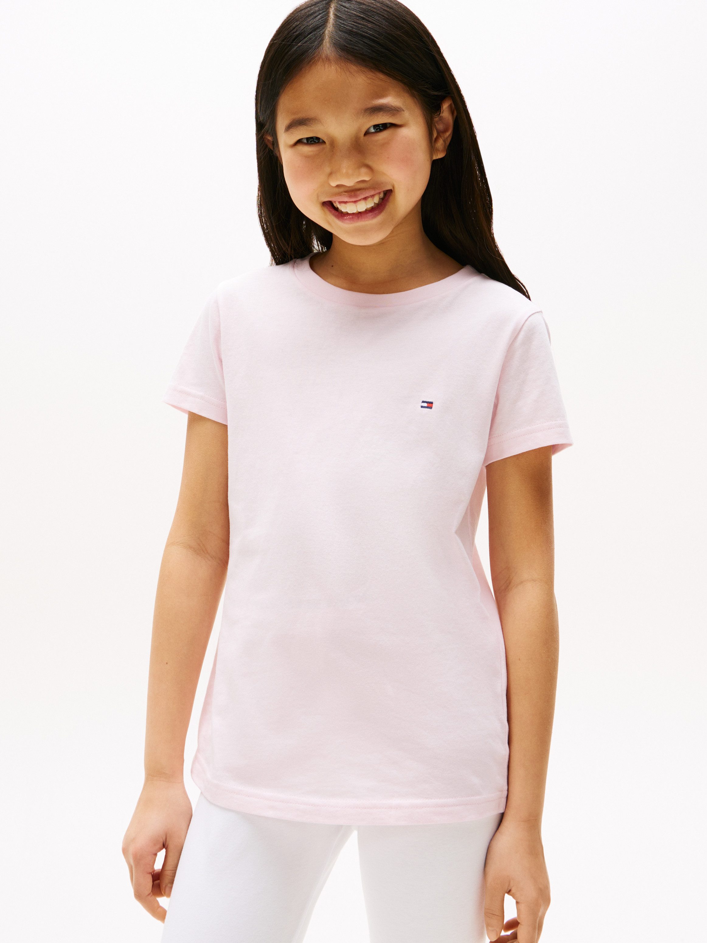 T-Shirt 2P CN TEE mit Stickerei und Rundhals im 2er-Pack