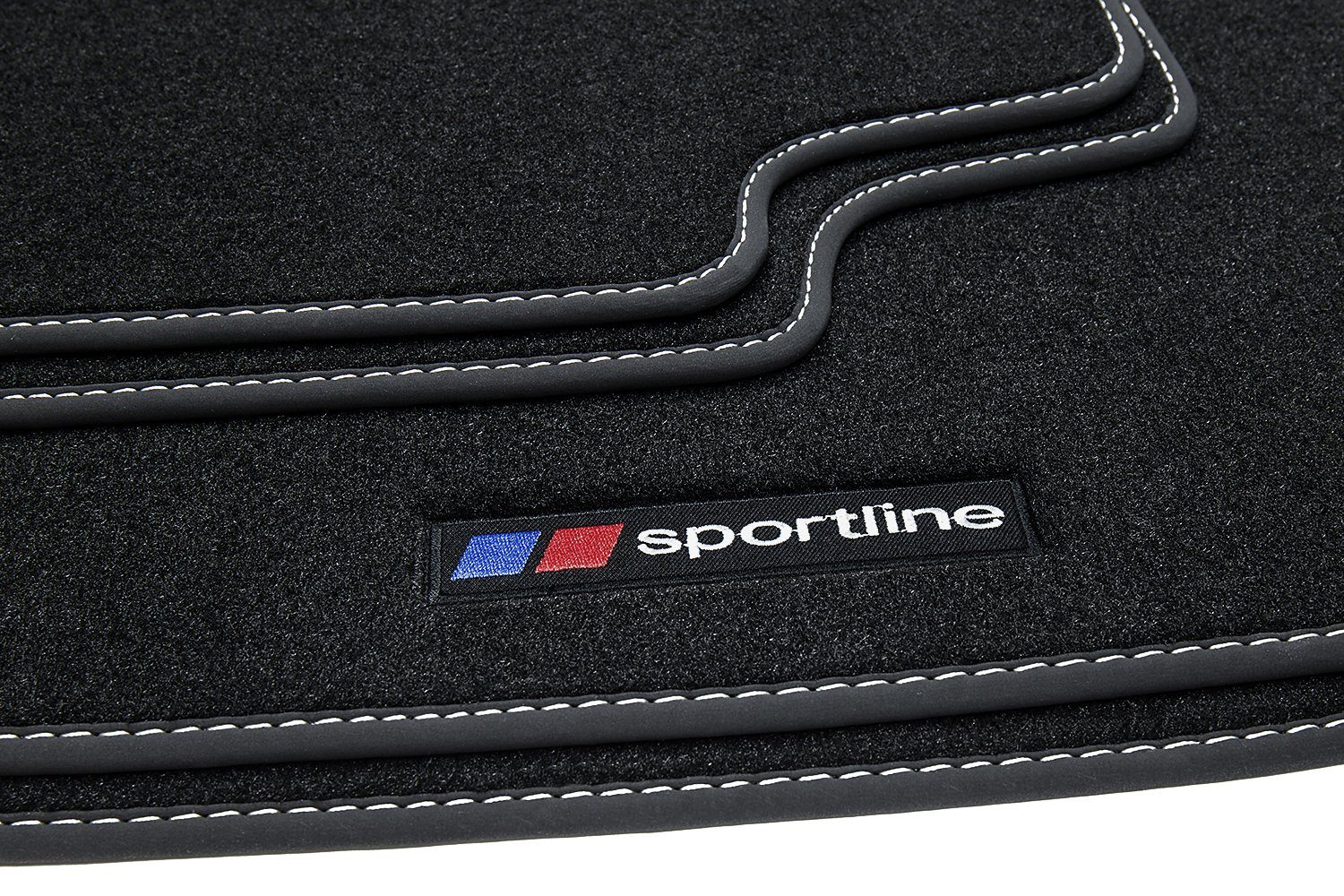 2011-2019 1er / Silber F21 kompatibel Fußmatten Set F656 Auto-Fußmatten BMW mit F20 teileplus24 Velours