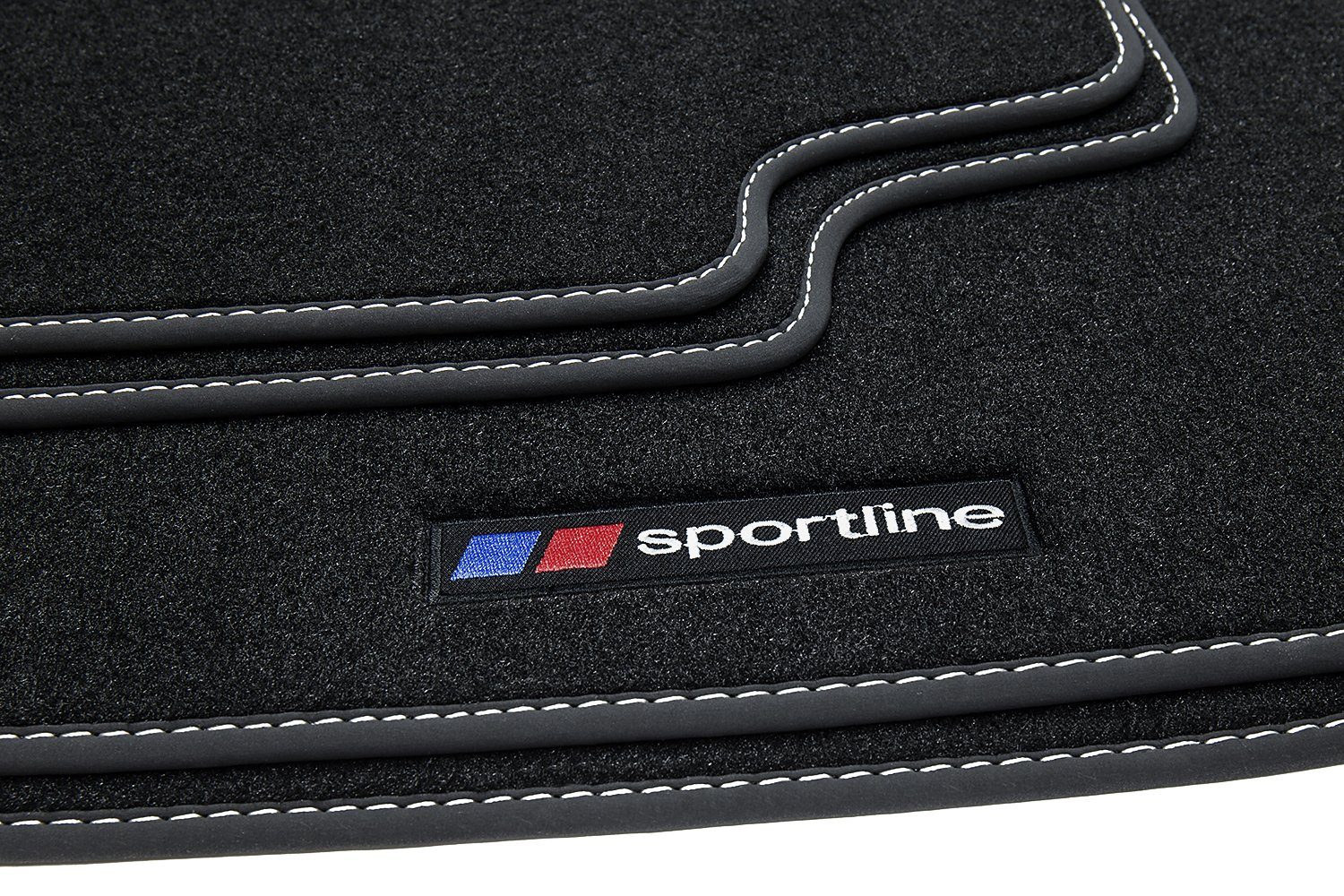 teileplus24 Car Floor Mats F669 Velour Floor Mat Set compatible with BMW 3 Series E46 2000-2007