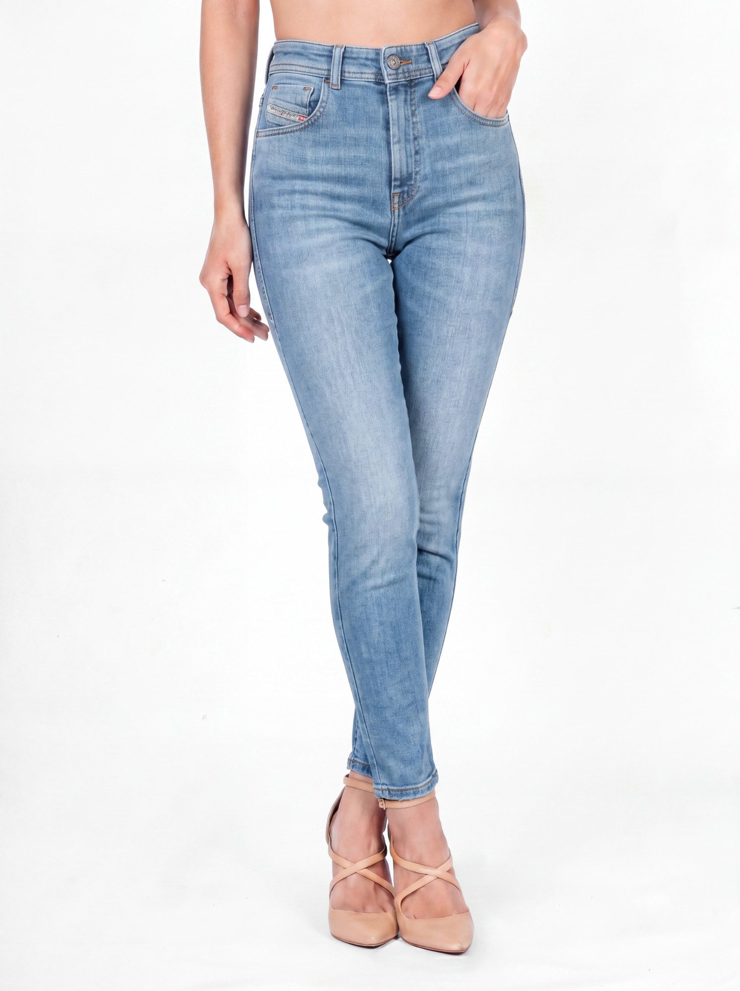 Diesel Skinny-fit-Jeans High Waist - 1984 SLANDY-HIGH Knöchelfrei, Hoher Stretch