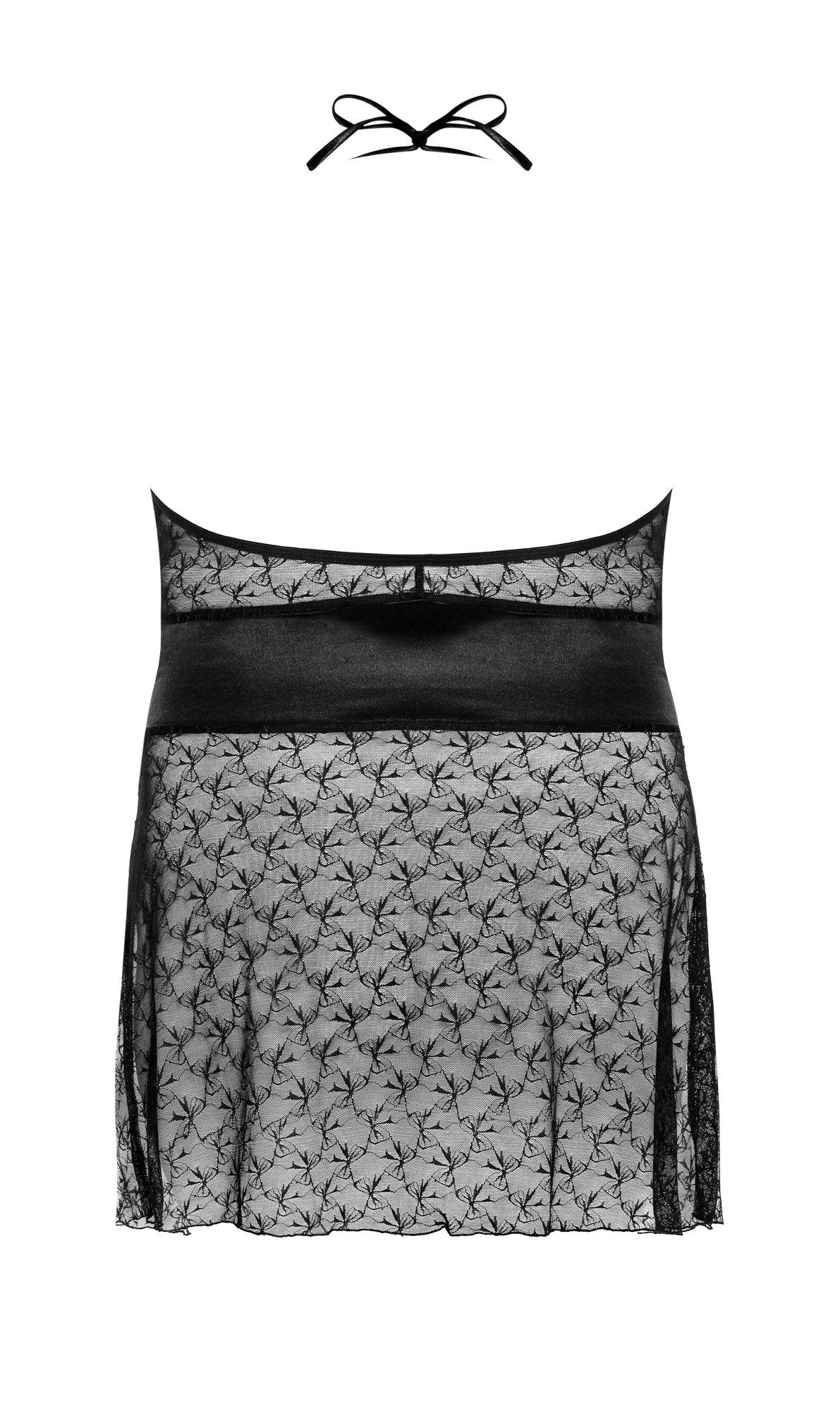 Anais Netzkleid apparel (2-tlg) transparent Übergröße Rhiann schwarz Minikleid
