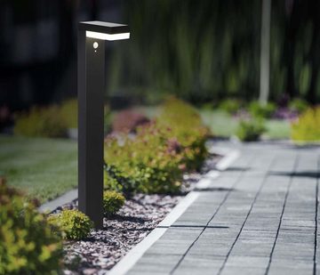 näve Außen-Stehlampe, Solarleuchte Gartenleuchte Wegeleuchte Standlampe LED Sensor IP44 H 50
