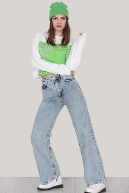 Modabout Bequeme Jeans Breite Hosen Modern Jeans für Damen - NPNT0562D3025KOT (1-tlg)