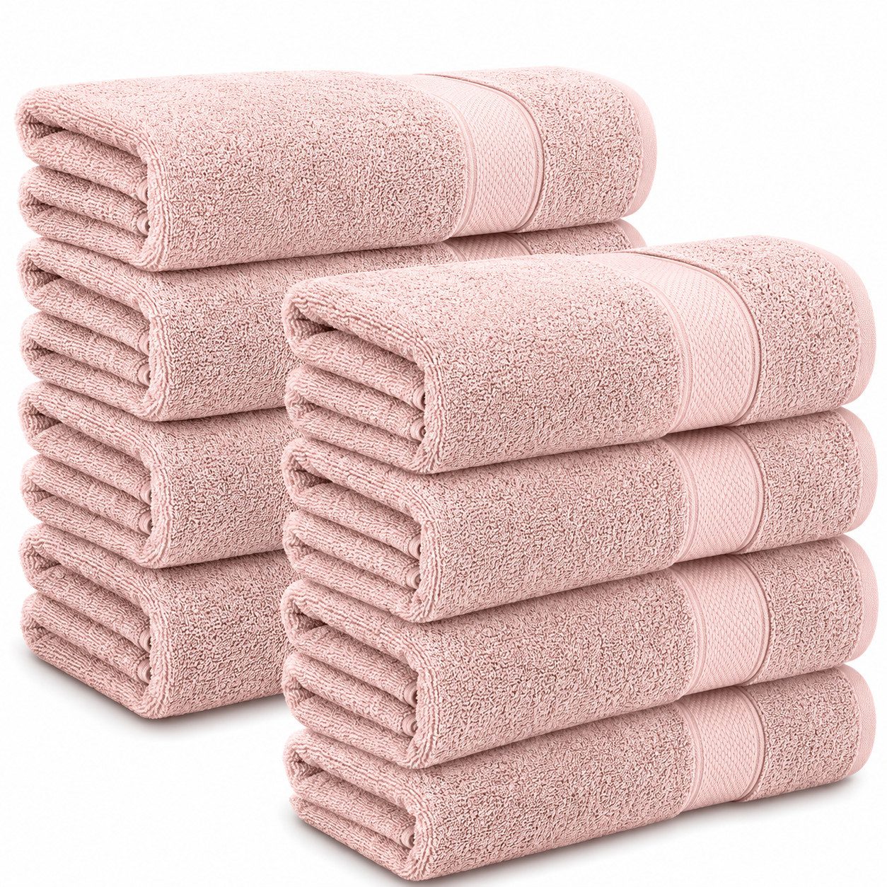 Komfortec Handtuch Set 50x100 cm aus 100 % Baumwolle, Frottee (Packung, 8-St), Handtücher Set, Weich, Towel
