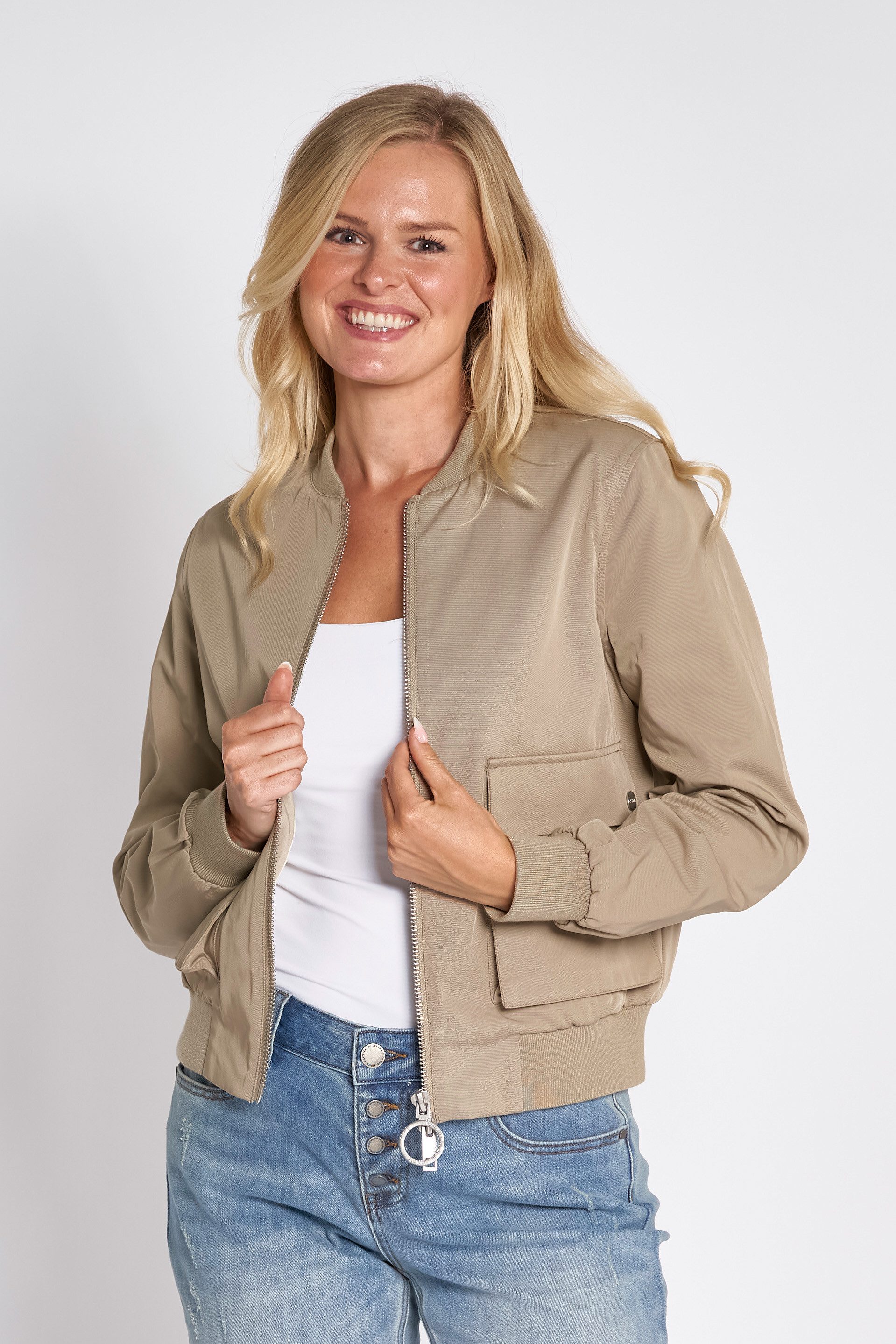 Zhrill Blouson ZHJULIE in Unifarbe günstig online kaufen