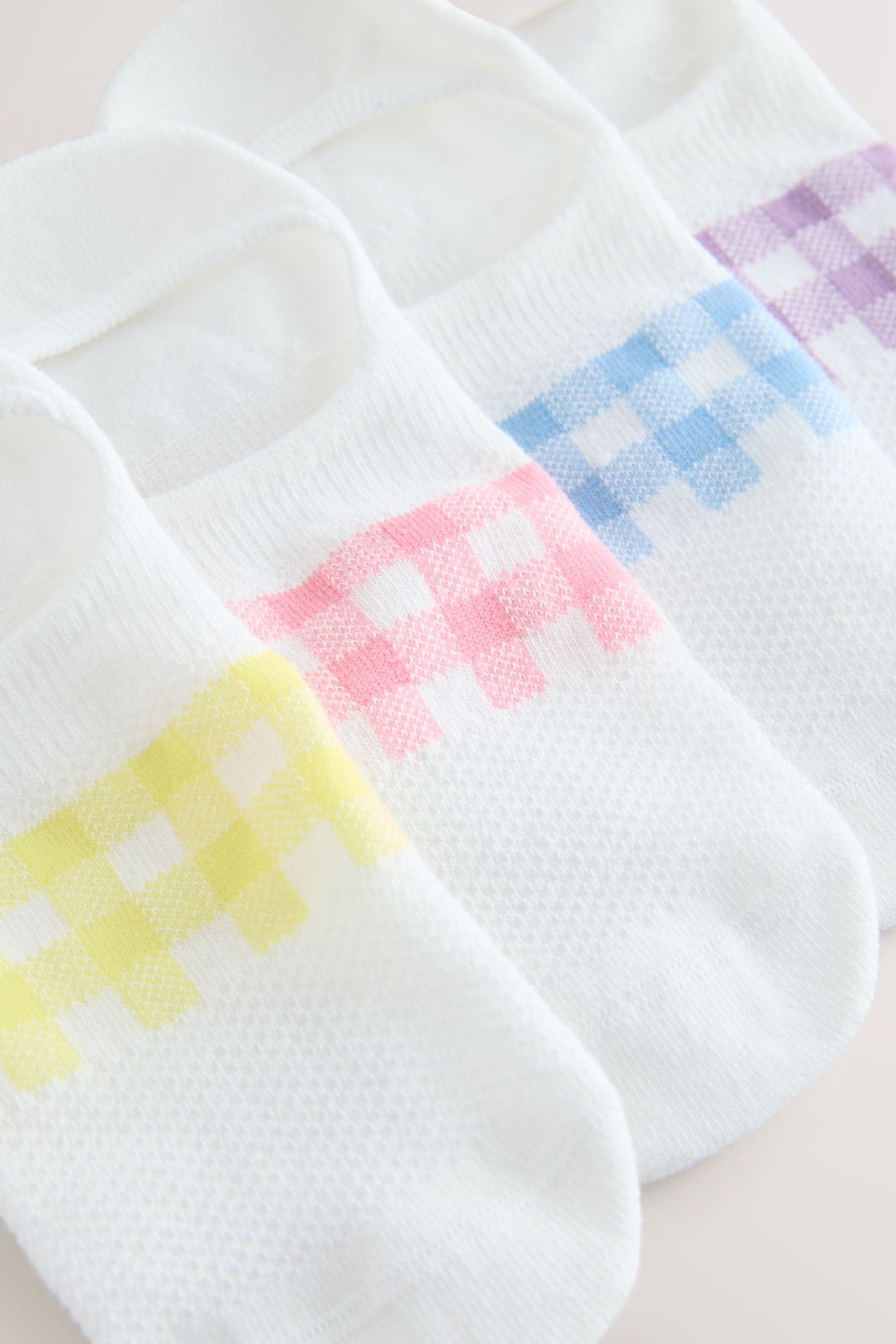 Next Basicsocken Füßlinge mit Vichykaro-Print, 4er-Pack (1-Paar)