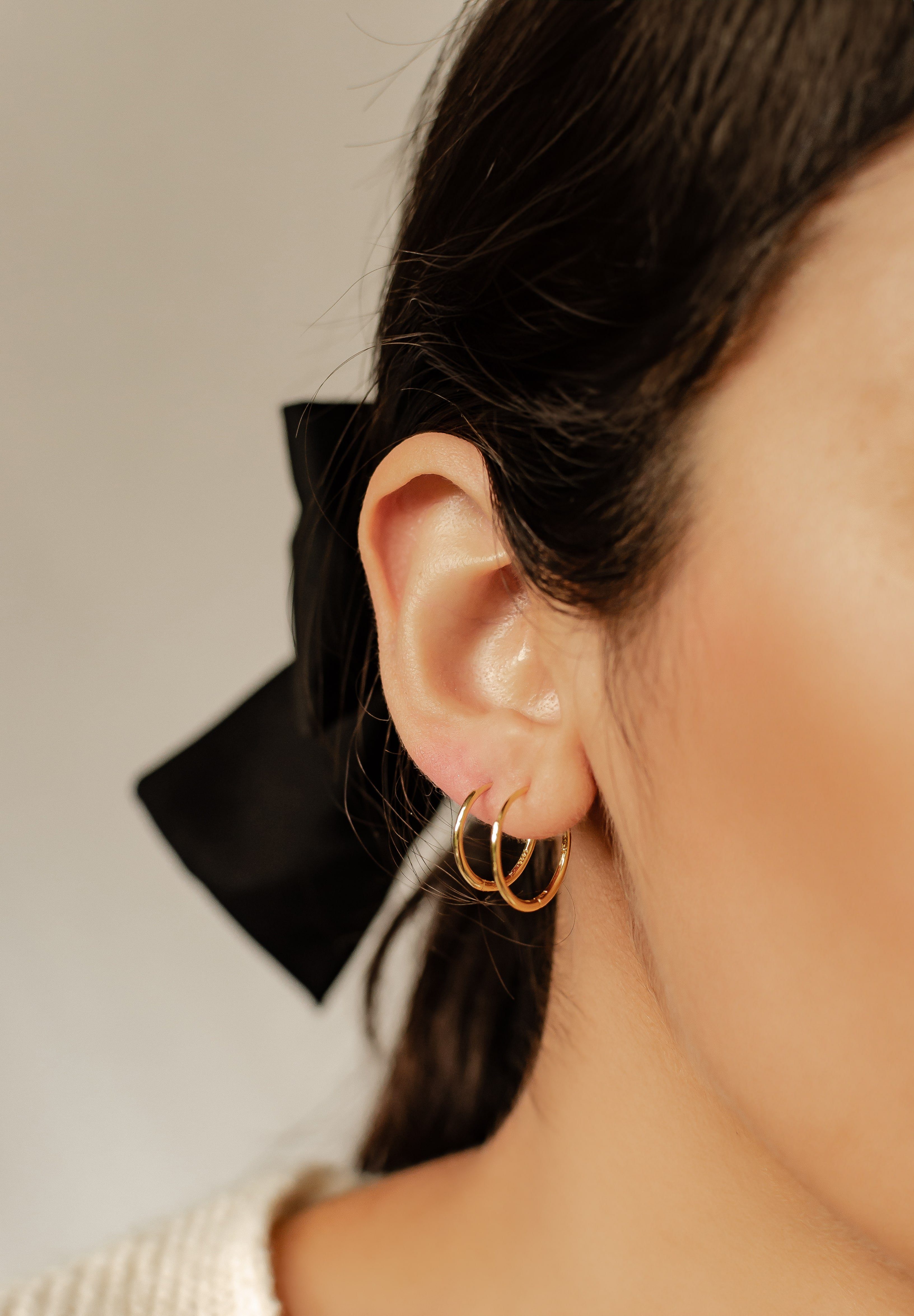 Hey Happiness Ohrring-Set Layer Creolen Silber 925 Damen, 2 Paare, 4-tlg., günstig online kaufen