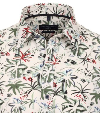 CASAMODA Kurzarmhemd - Freizeithemd mit Print - Palmen-Print - Hawaiihemd - Casual Fit