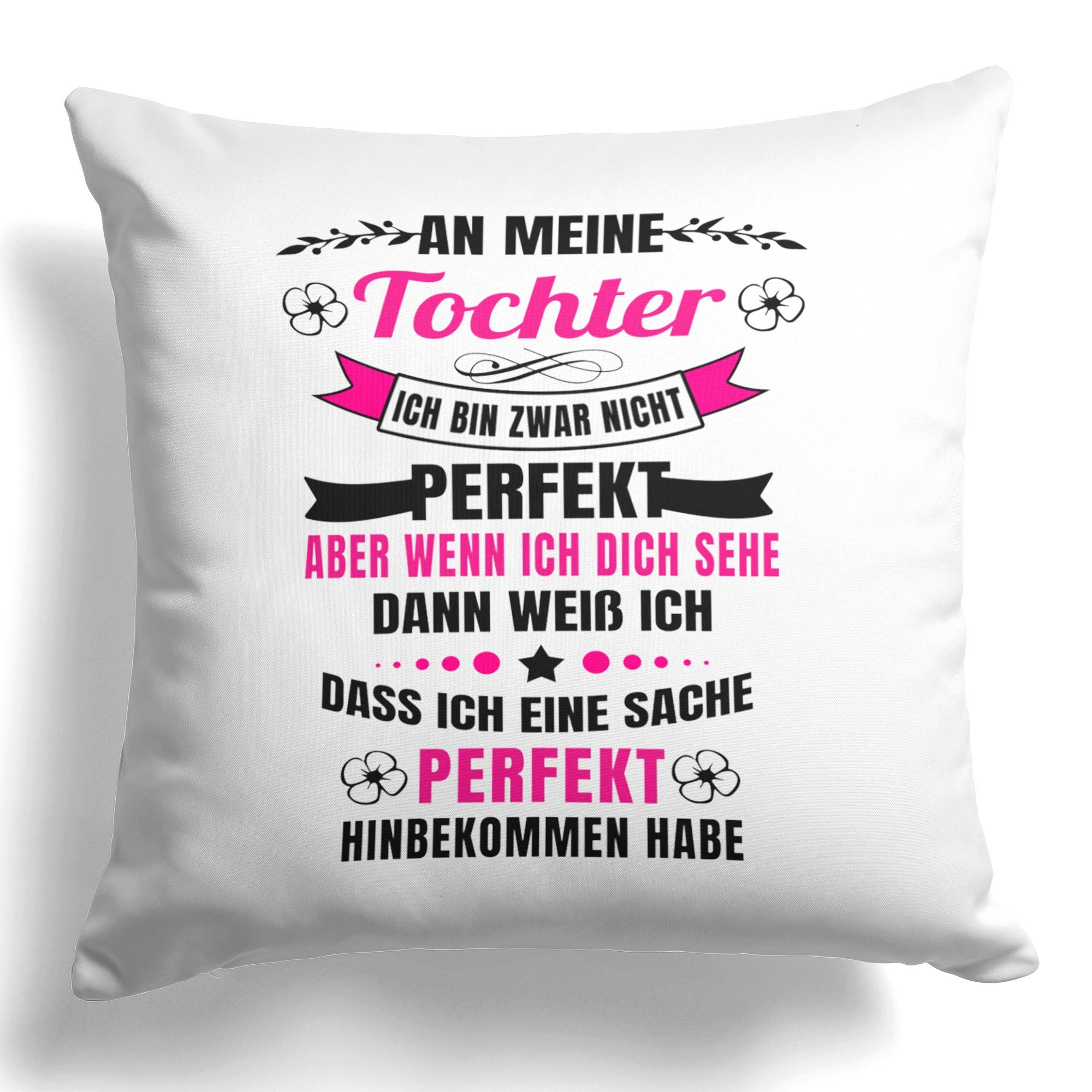22Feels Dekokissen Tochter Geschenk 18. Geburtstag Weihnachten Abitur Matura Mädchen Deko, Deko mit Persönlichkeit