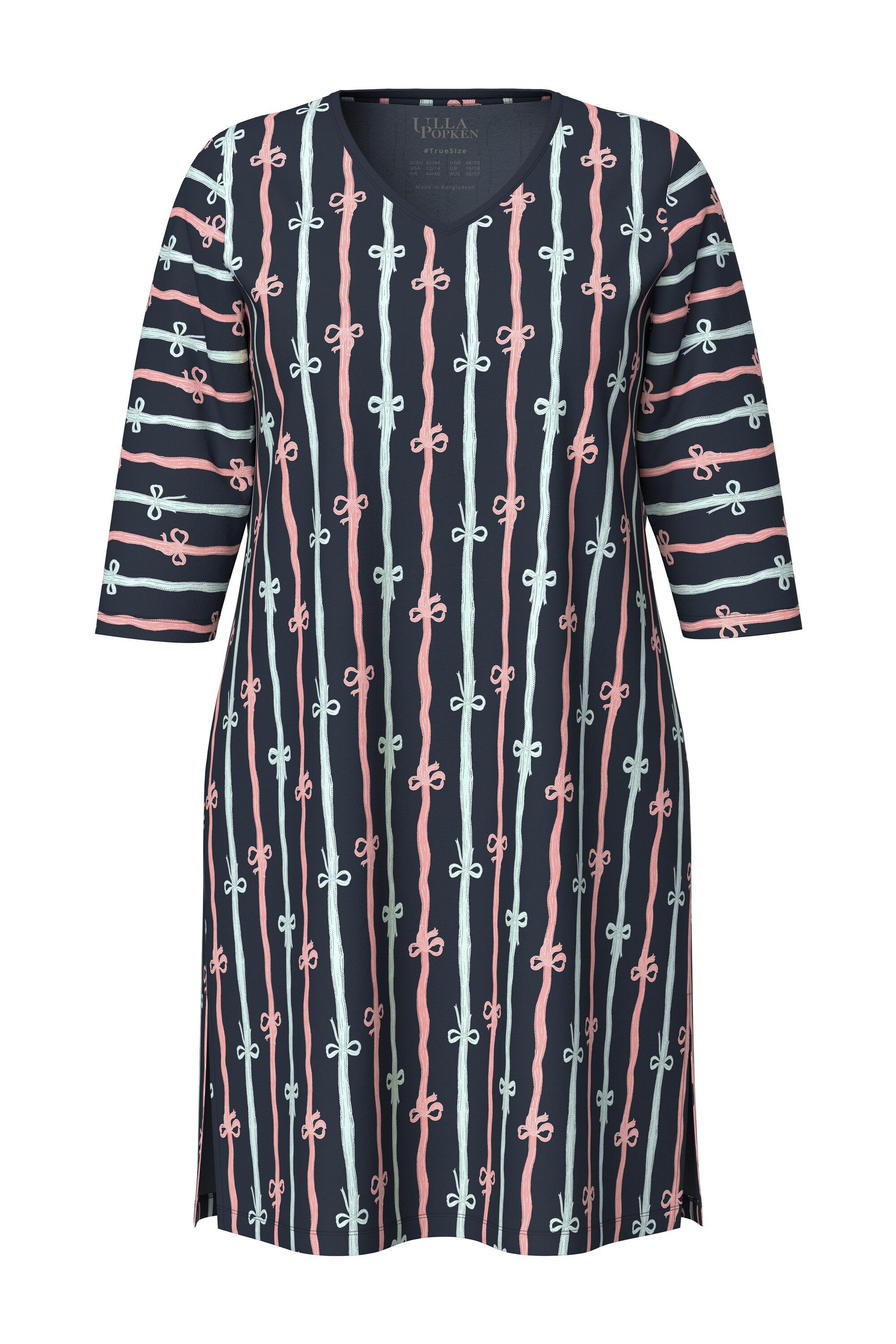 Ulla Popken Bigshirt Bigshirts 2er-Pack Rundhals/V-Ausschnitt günstig online kaufen