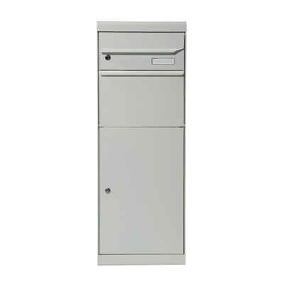 Mefa Paketbriefkasten »MEFA Paketbriefkasten Maple 661 Weiß aluminium Postkasten mit Schloss Briefbox«