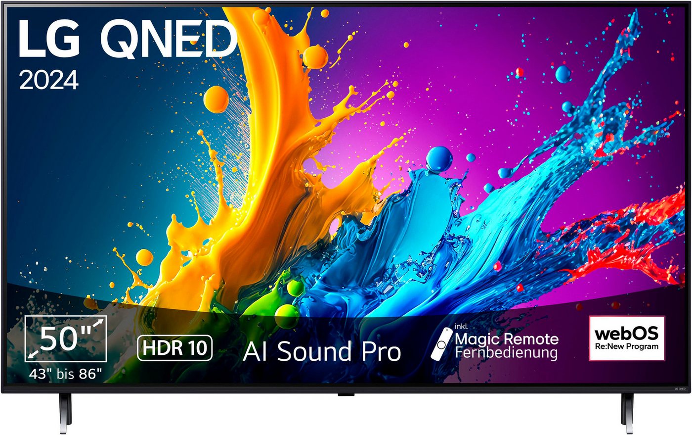 LG 50QNED80T6A QNED-Fernseher (126 cm/50 Zoll, 4K Ultra HD, Smart-TV) schwarz ! RABATT: 17.43% LG 50QNED80T6A QNED-Fernseher (126 cm/50 Zoll, 4K Ultra HD, Smart-TV) schwarz ! RABATT: 17.43%