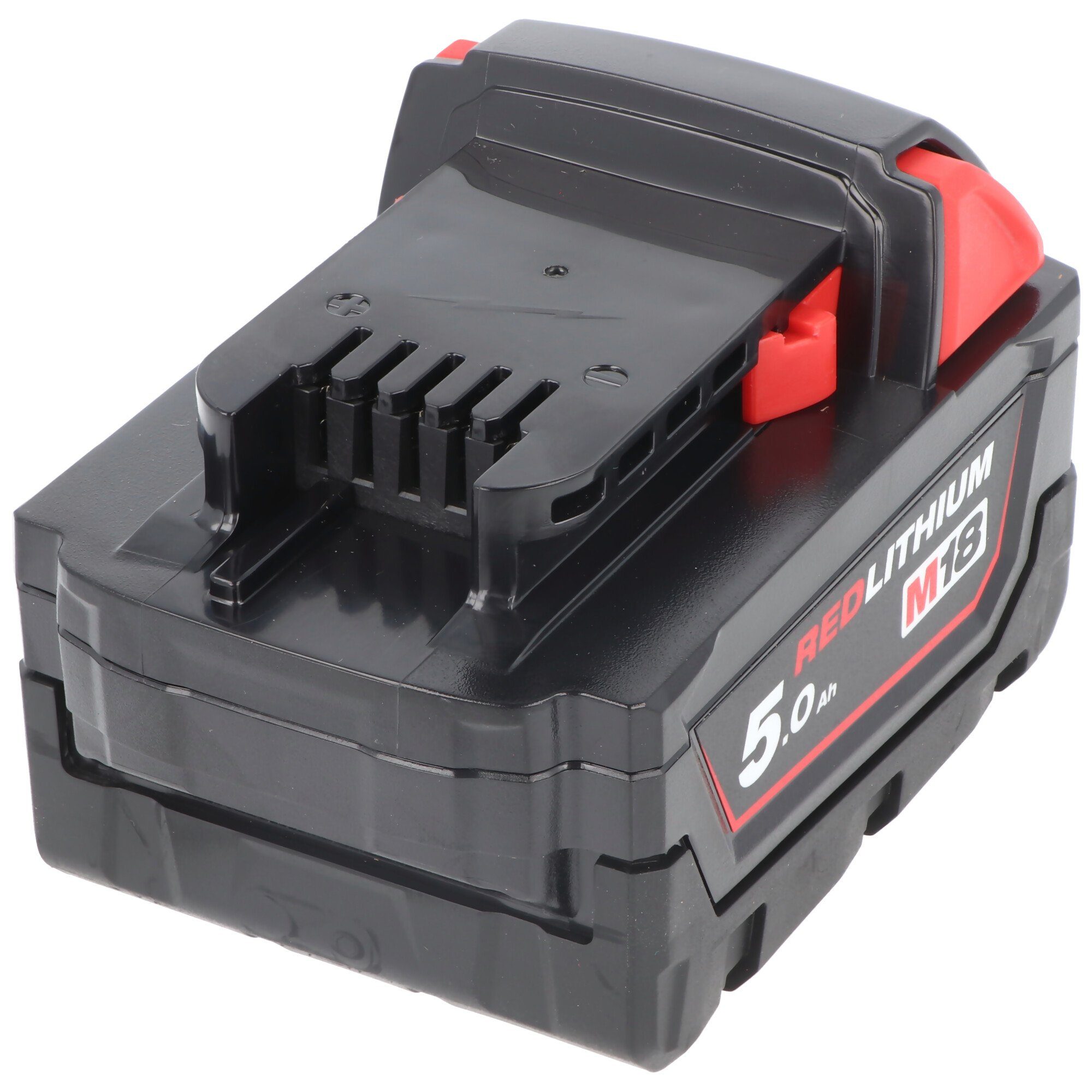 Milwaukee Original Milwaukee M18, M18B5 Red Lithium Akku Li-on 18V 5,0Ah, Akku Akku 5000 mAh (18,0 V)