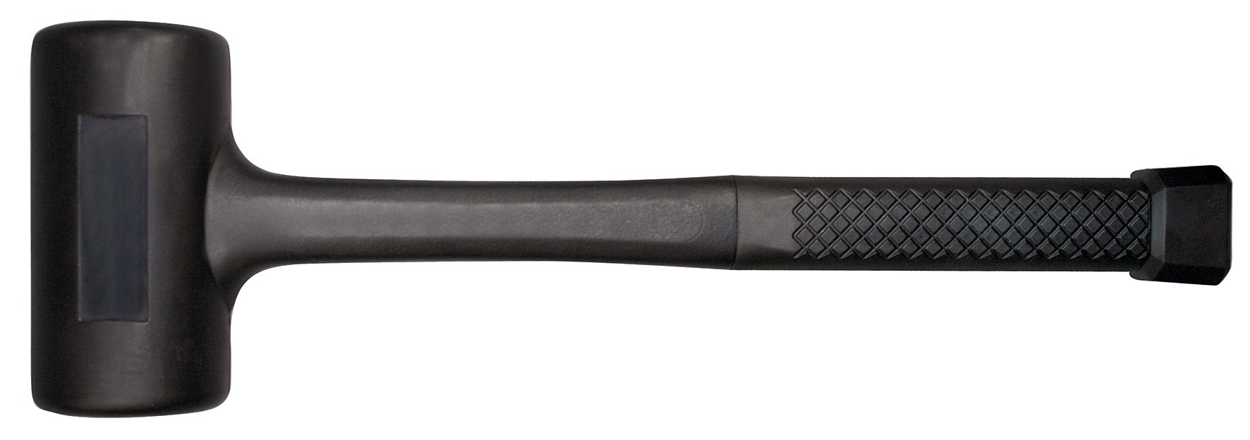 SW-STAHL Gummihammer 51112L Schonhammer 1.200 g mit 60mm Kopfdurchmesser, rückschlagfrei