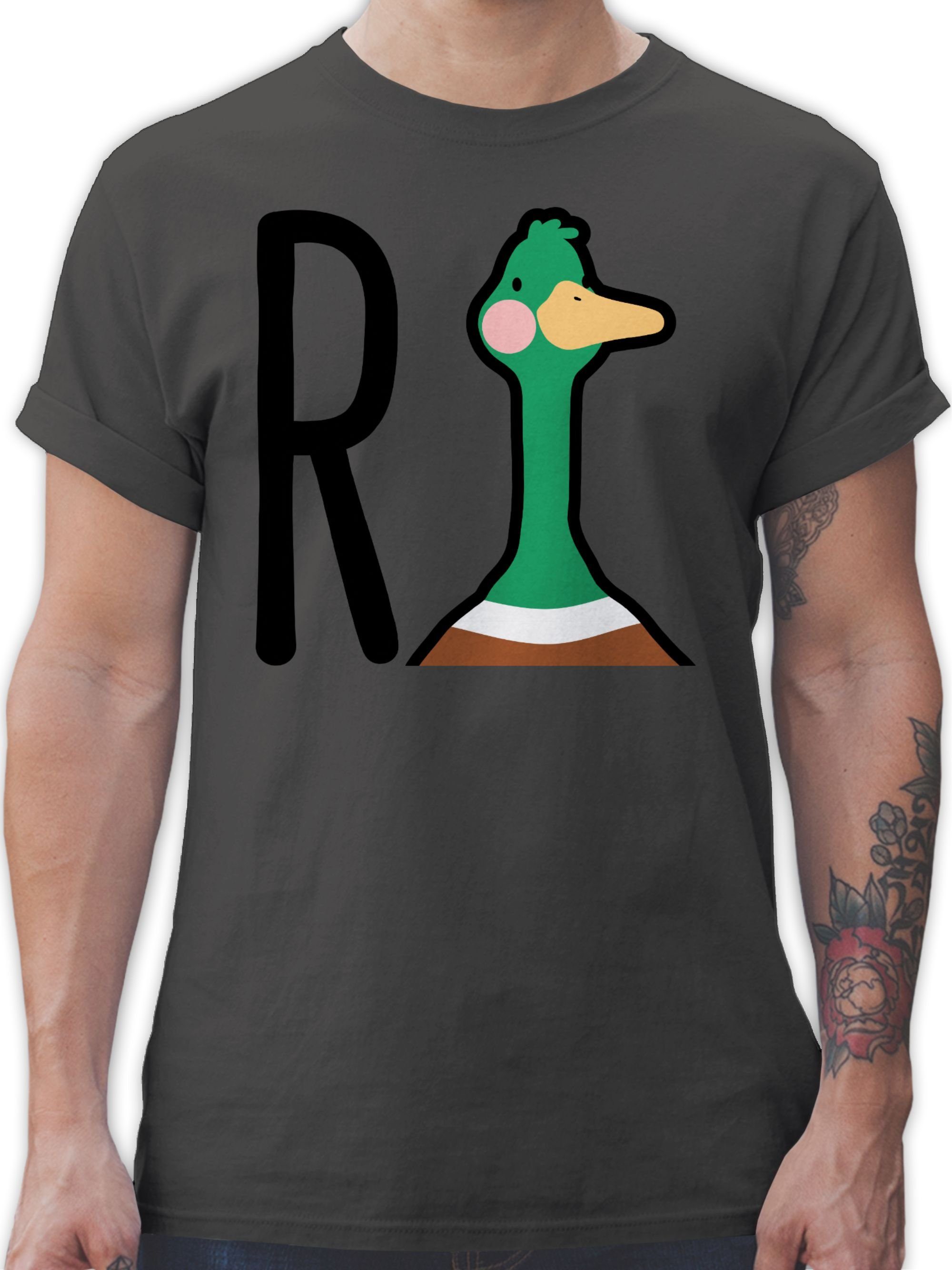 Rente Geschenk Rentner Ente T-Shirt Dunkelgrau Rentnerin Rentner Ruhestand R 1 Geschenk Shirtracer