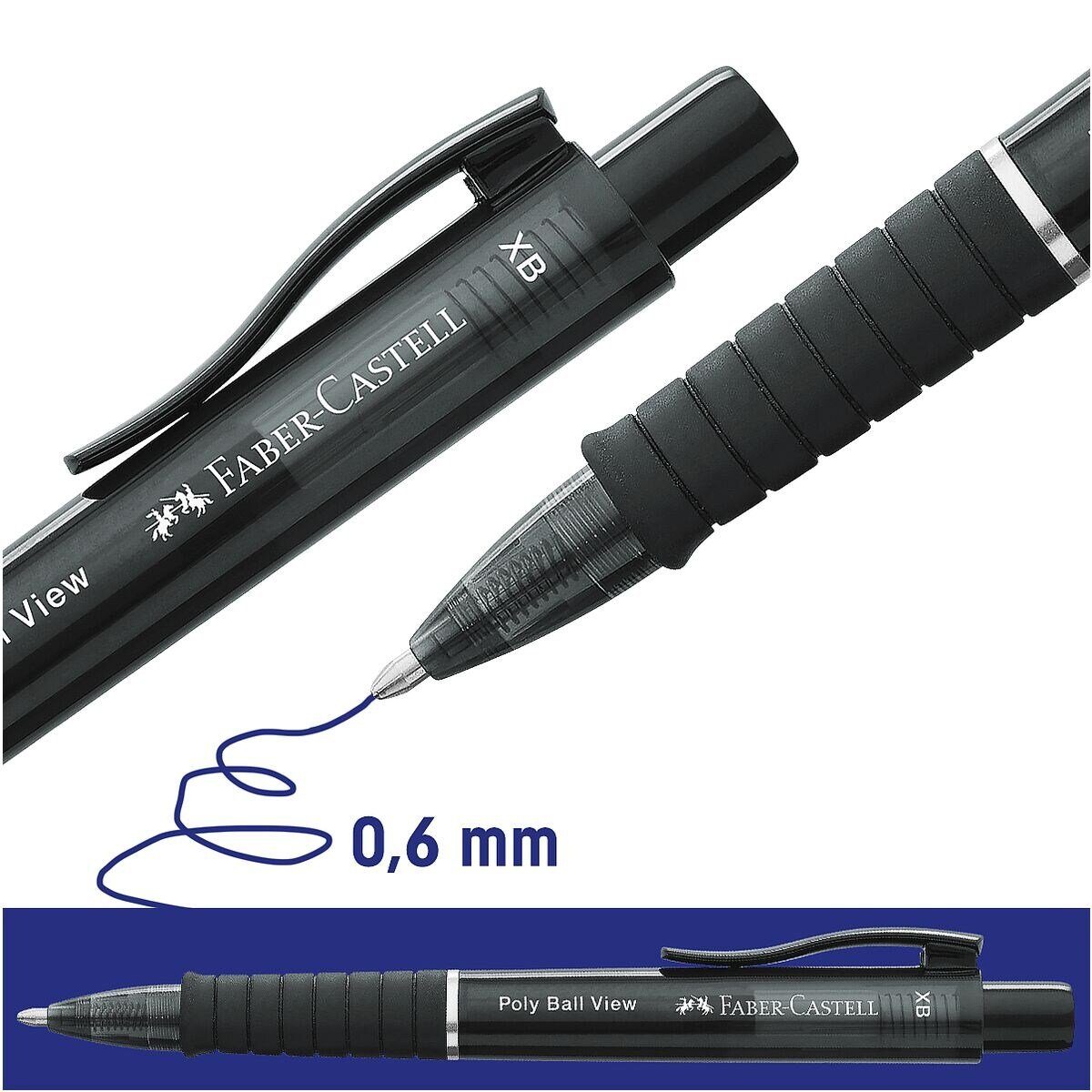 Faber-Castell Kugelschreiber Poly Ball View XB, dokumentenecht