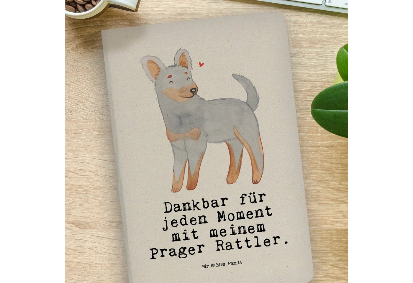 Thumbnail - Mr. & Mrs. Panda Notizbuch Prager Rattler Moment - Transparent - Geschenk, DIN A4 Uni Notizbuch, Mr. & Mrs. Panda, Langl...