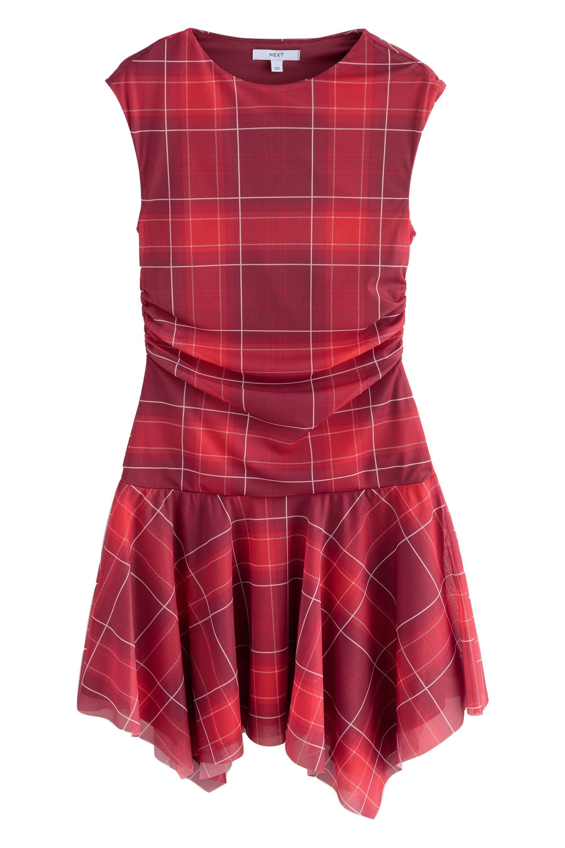 Next Minikleid Asymmetrisches Minikleid mit Mesh günstig online kaufen