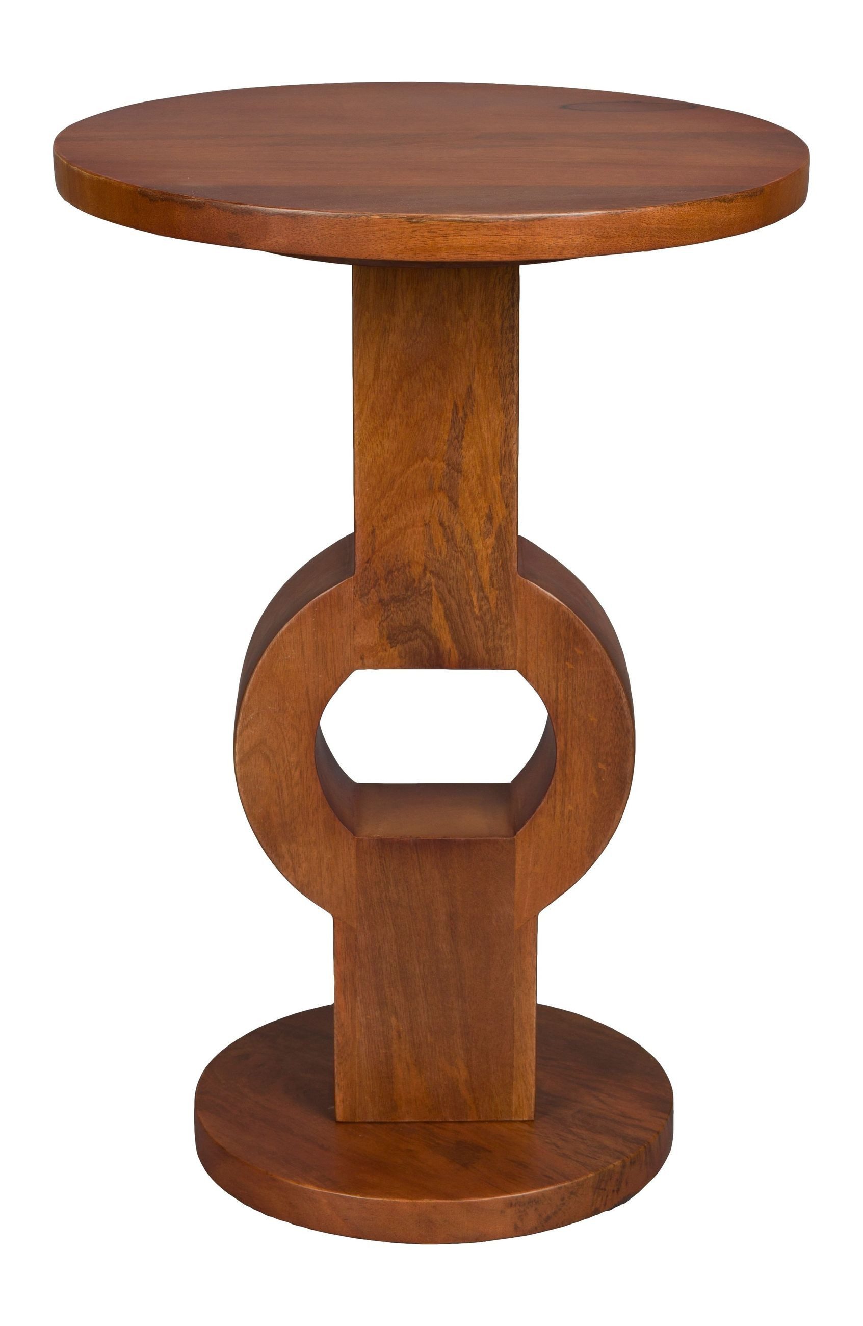 Dutchbone Beistelltisch Beistelltisch Tondo aus Mangoholz im Vintage-Boho-Stil von Dutchbone