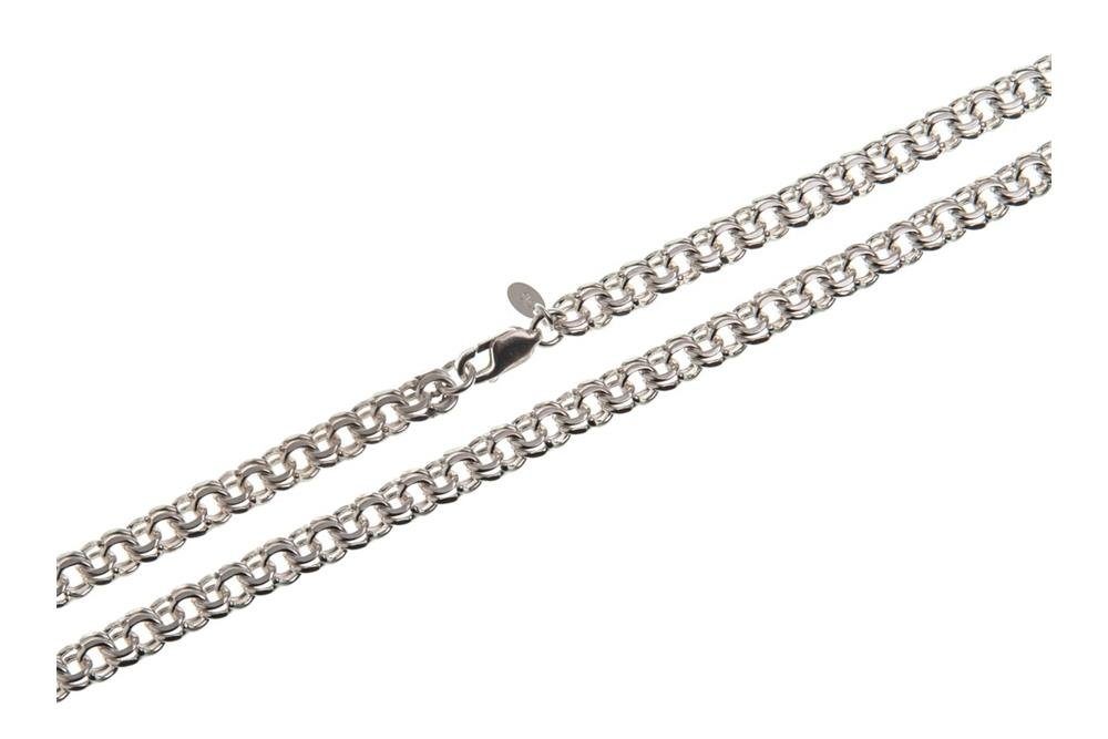 Silberkettenstore Silberkette Garibaldikette 7mm 40-100cm von Länge wählbar Silber, 925 