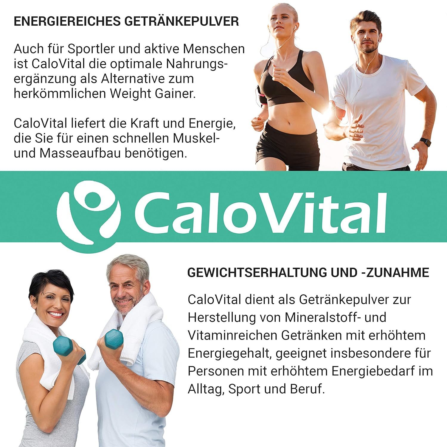 CaloVital Zunehmen hochkalorische Trinknahrung Gewichtszunahme CaloVital 500g Pulver, 1 St.
