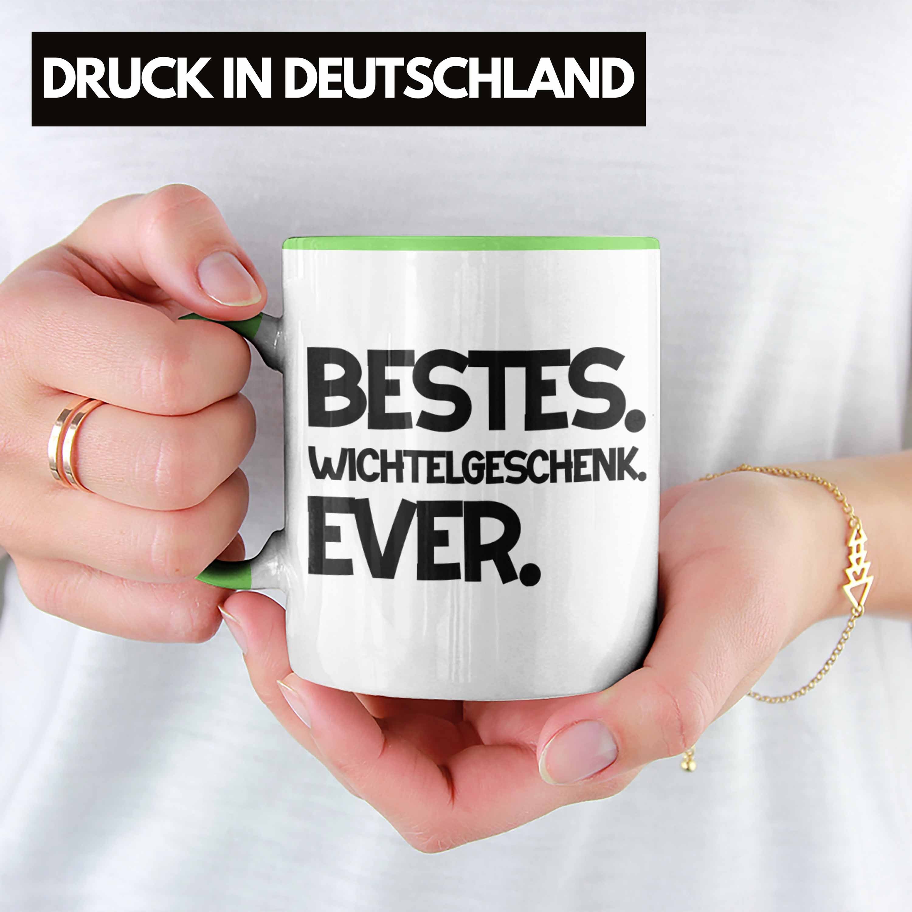 Kollegen Wichtelgeschenk für Geschenk Wichteln Best Weihnachten Tasse Grün Frauen Trendation