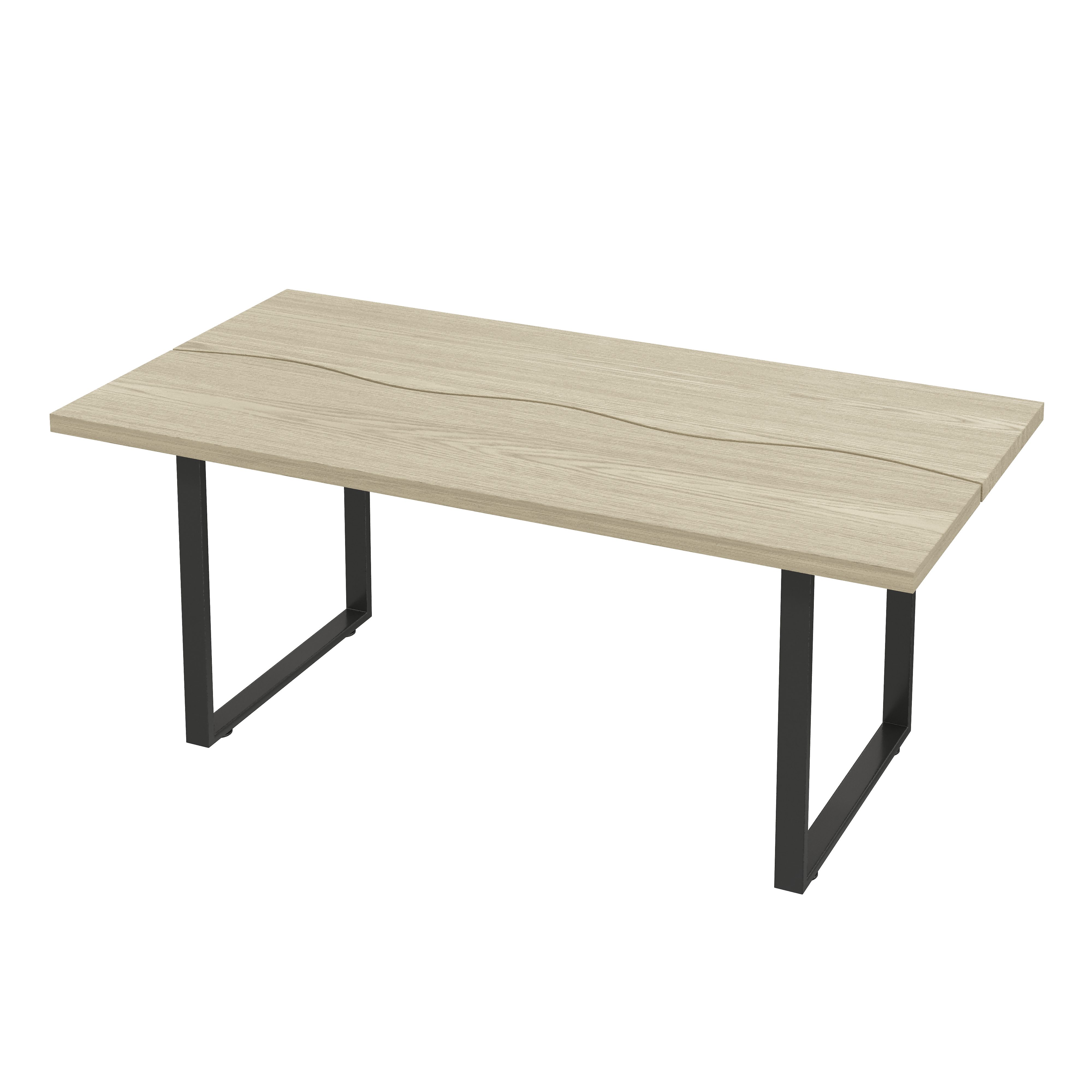 GLP Esstisch (1 Tisch, Einzelartikel – 1 × Esstisch (ohne Stühle), Metallgestell, 4-cm Platte, kratzfest & wasserfest