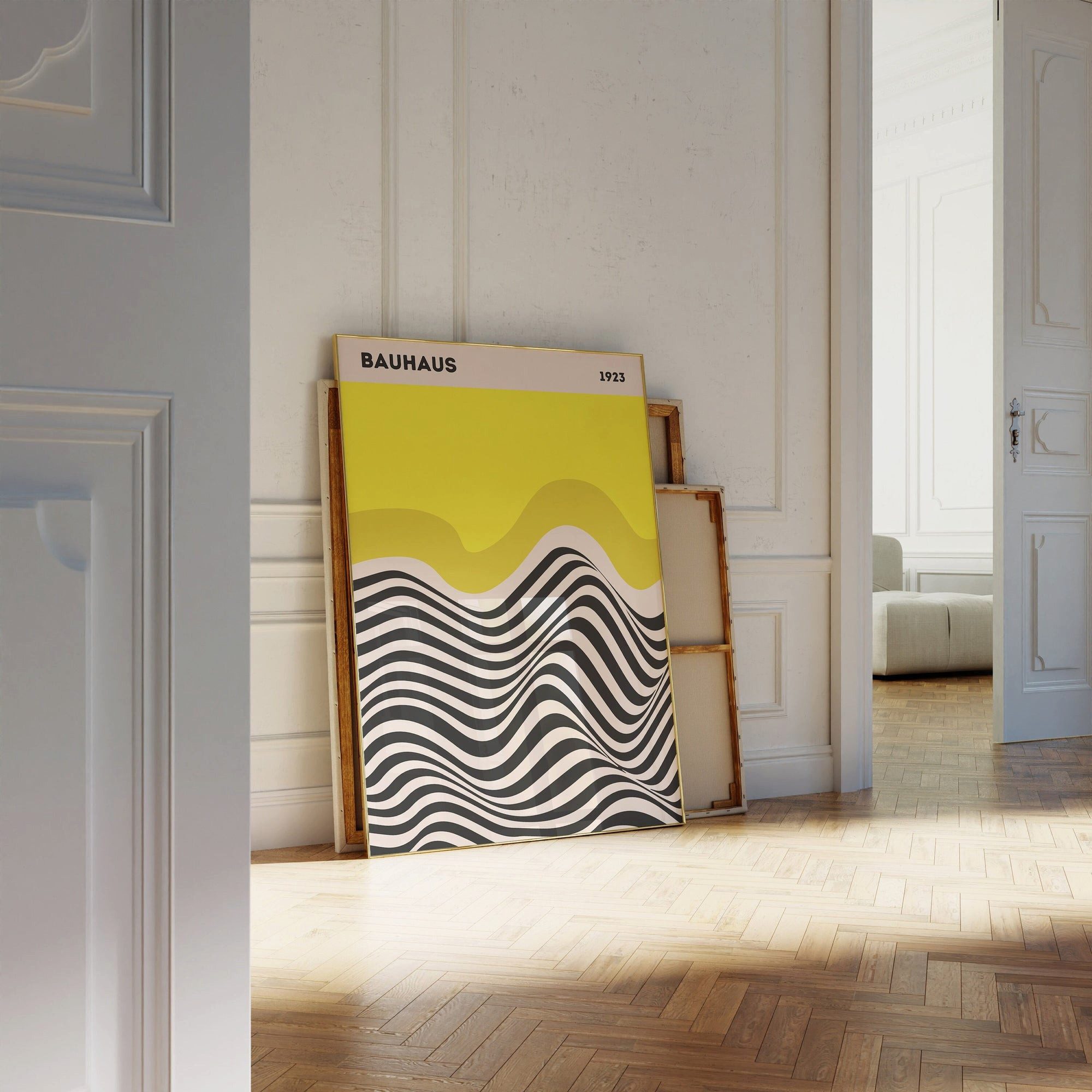 JUSTGOODMOOD Poster Bauhaus Ausstellung Poster I Geschenkidee I Bauhaus Des günstig online kaufen