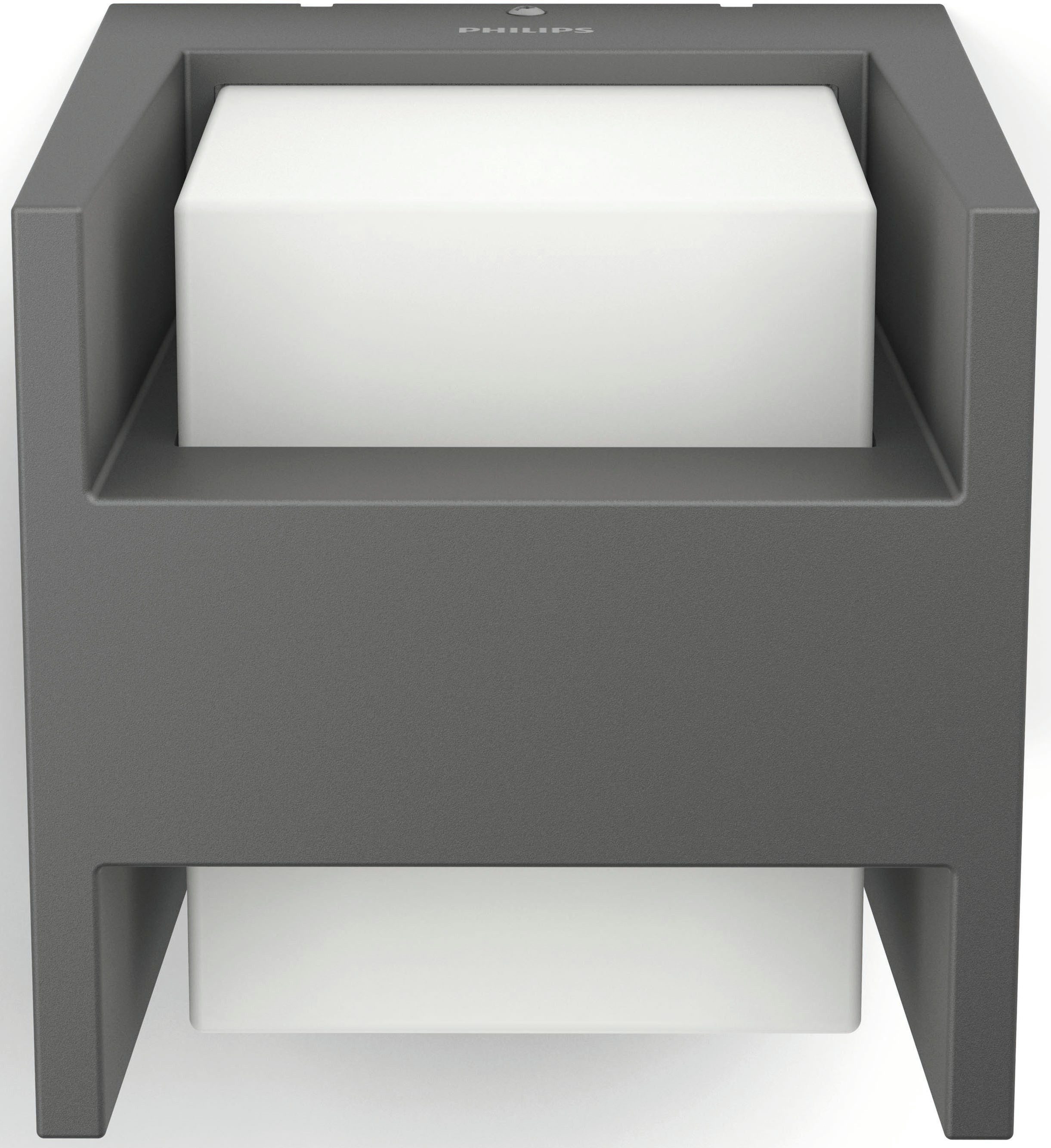 Philips LED Außen-Wandleuchte myGarden Arbour, 800lm, Anthrazit, LED fest integriert, Warmweiß