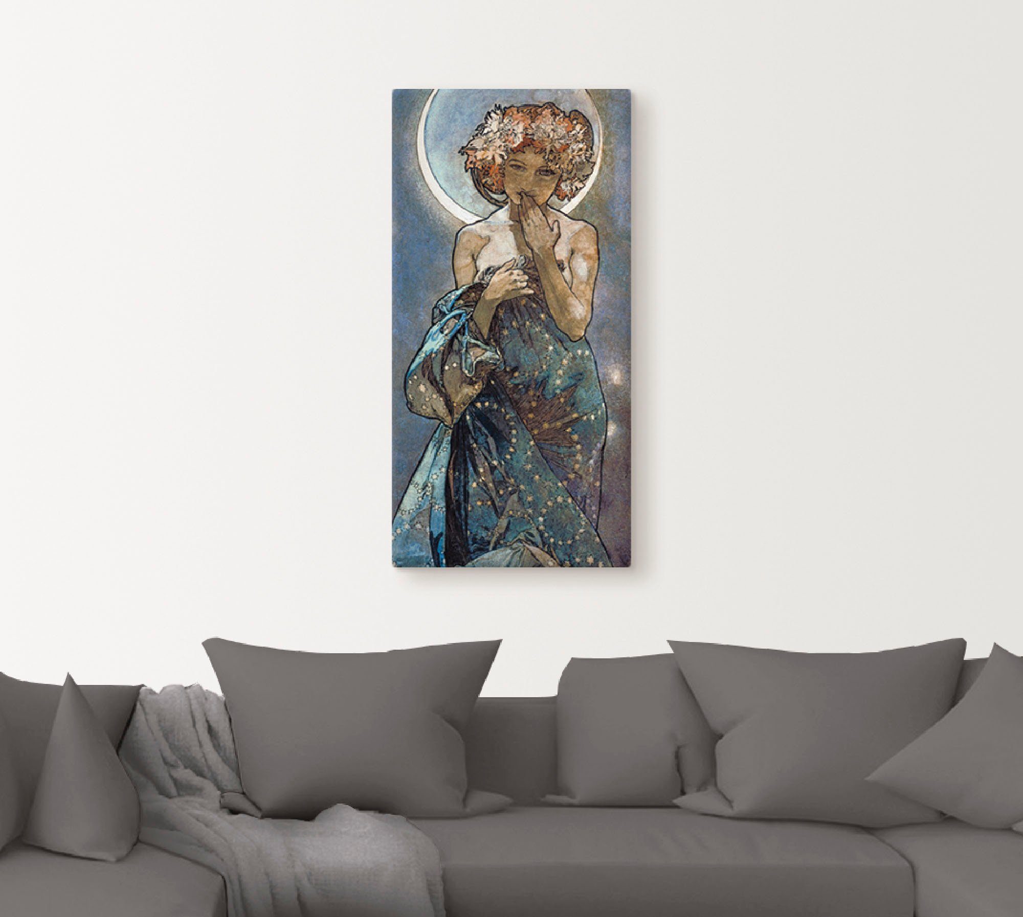 Artland Wandbild Sterne Der Mond 1902, Frau (1 St), als Leinwandbild, Poster in verschied. Größen