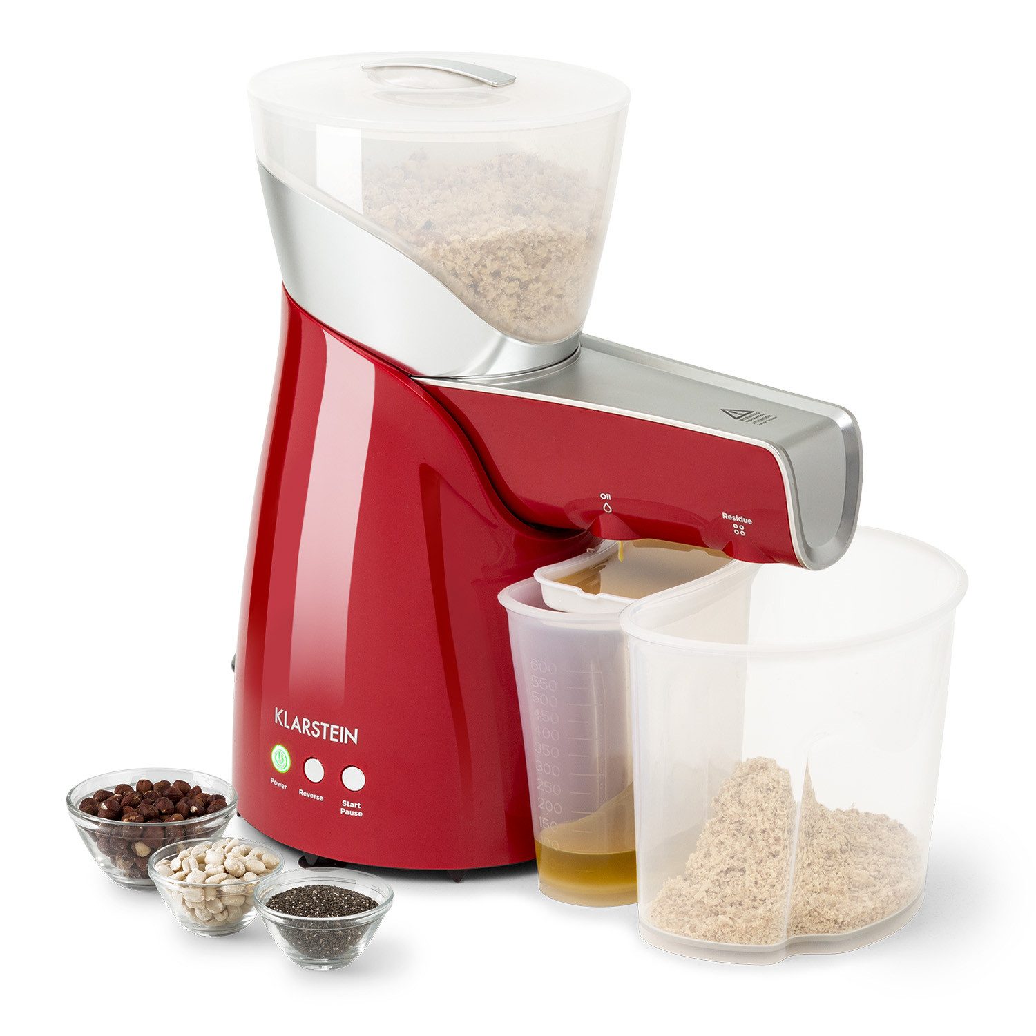 Klarstein Ölpresse Olivia, Kunststoff,Edelstahl