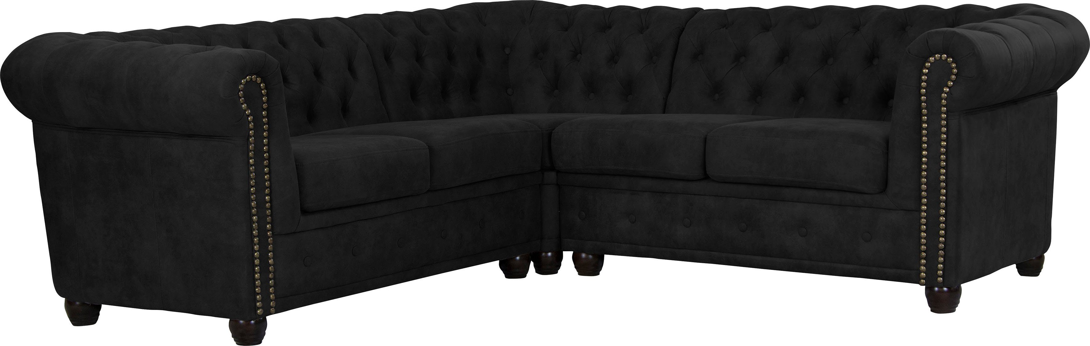 Home affaire Chesterfield-Sofa Rysum L-Form, Chesterfield-Optik, günstig online kaufen
