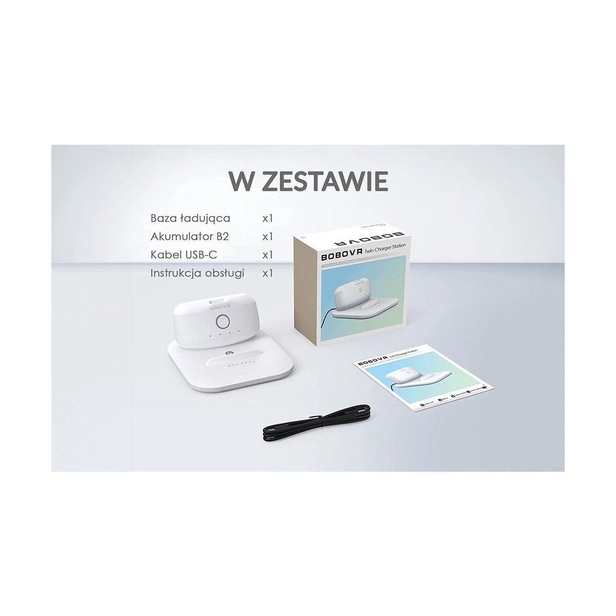 BOBOVR BOBOVR M2 Pro Akku mit Ladestation für Quest Ladestation