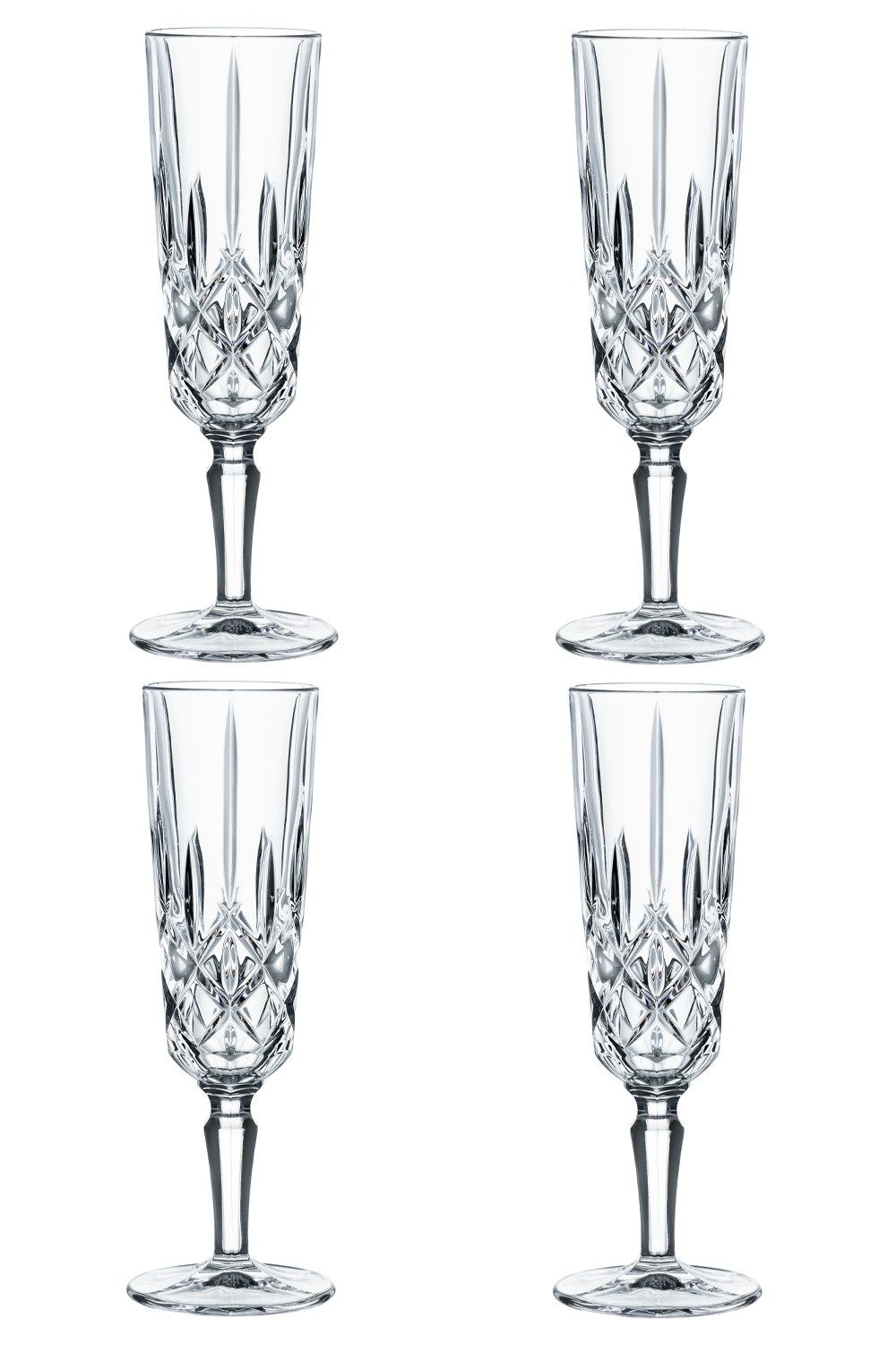 Nachtmann Weinglas NOBLESSE, Champagnergläser 4er Set, 155 ml, 4-tlg., Glas, Made in Germany