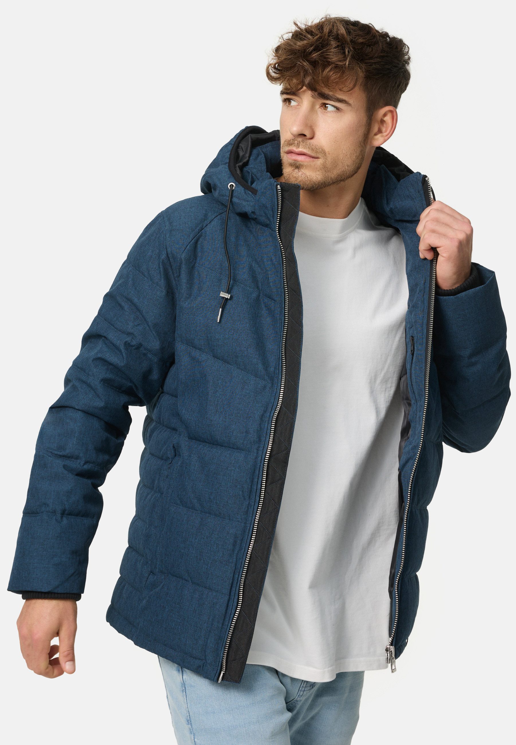 Indicode Winterjacke Circus mit abnehmbarer Kapuze günstig online kaufen