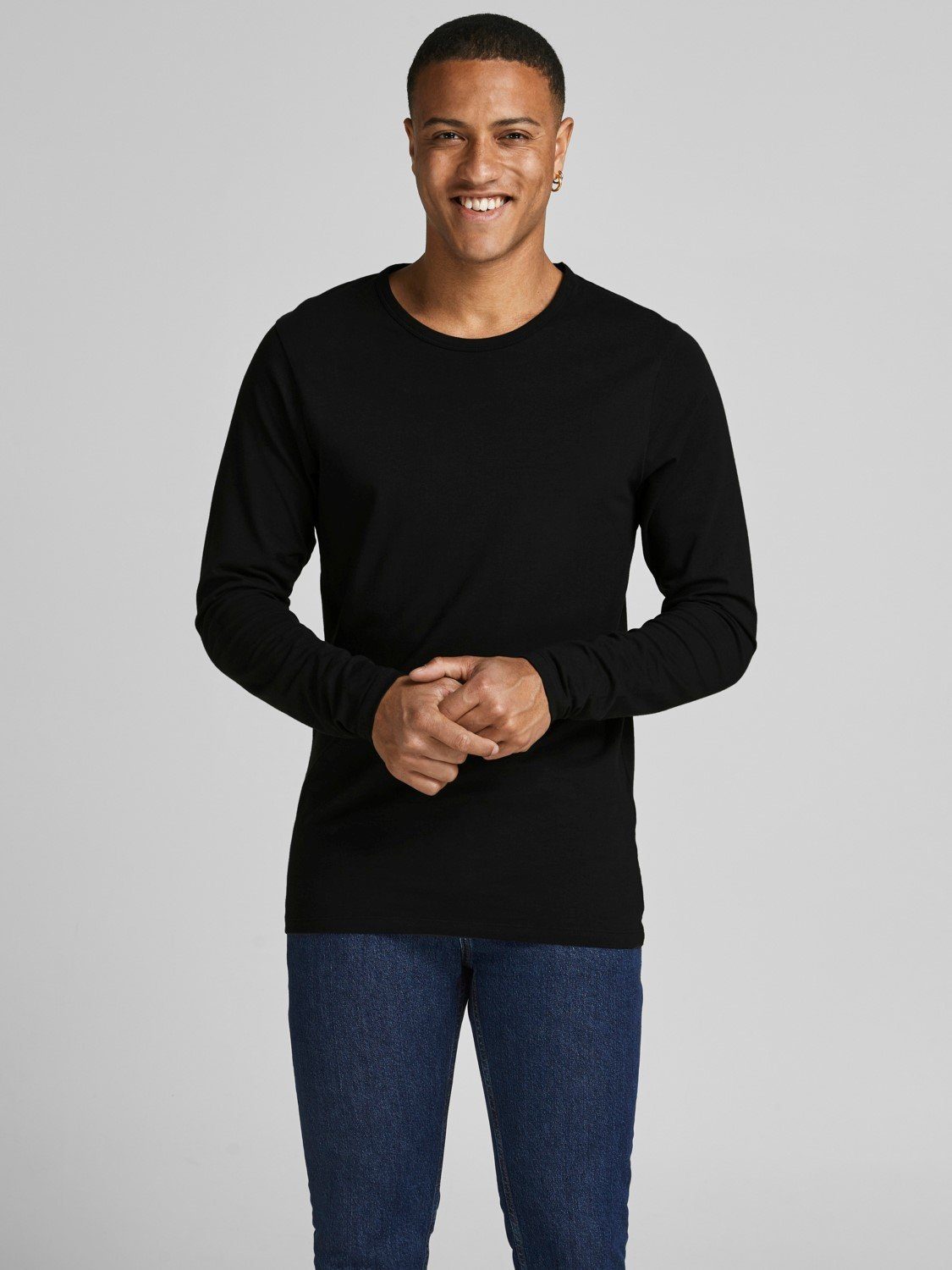 Jack & Jones Longsleeve Longsleeve Basic Stretch JJEBASIC Dünner NOOS - JJE günstig online kaufen