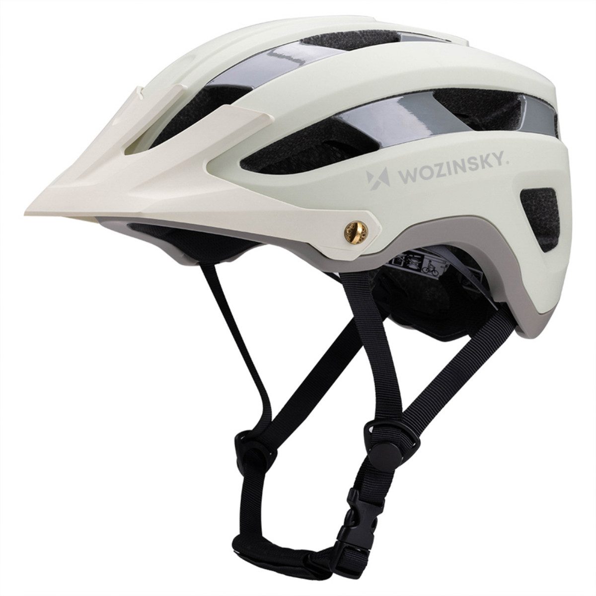 Wozinsky Fahrradhelm HT-001, Leichte Bauweise, hohe Belüftung, präzise Größenverstellung