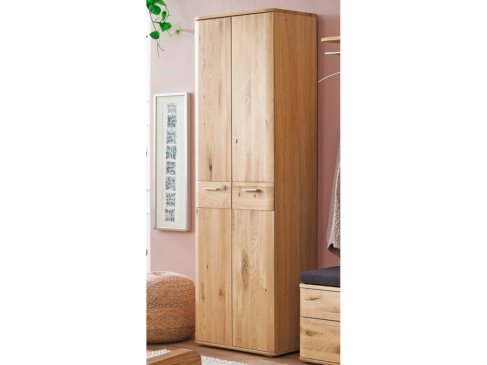 MCA furniture Garderobenschrank 65 x 197 x 38 cm (B/H/T)