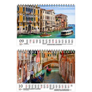 Seelenzauber Tischkalender Reisezauber Venedig DIN A5 Tischkalender für 2023 Italien - Seelenzaub