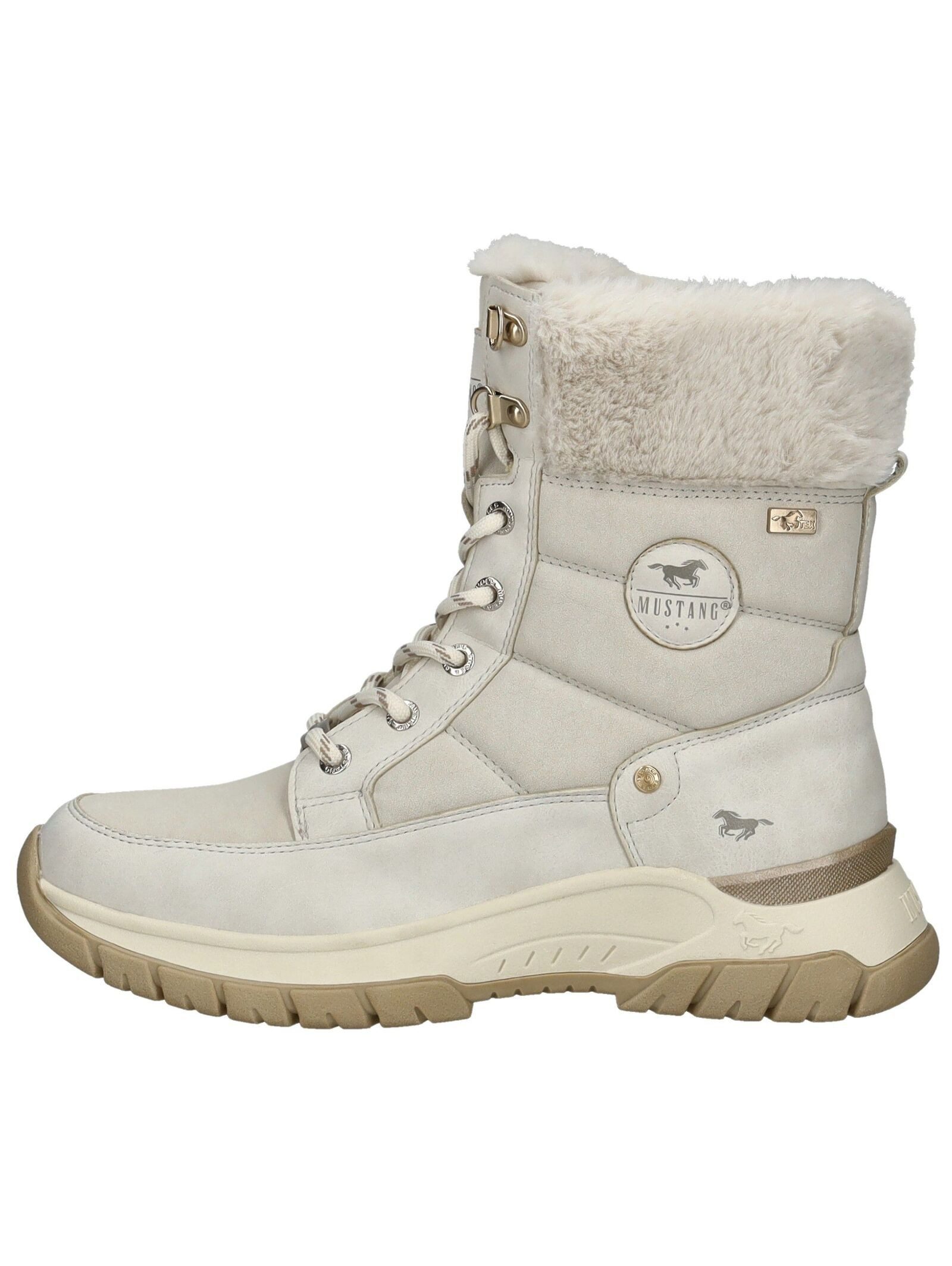 Mustang Shoes Mustang Shoes Stiefelette Lederimitat/Textil Schnürstiefelett günstig online kaufen