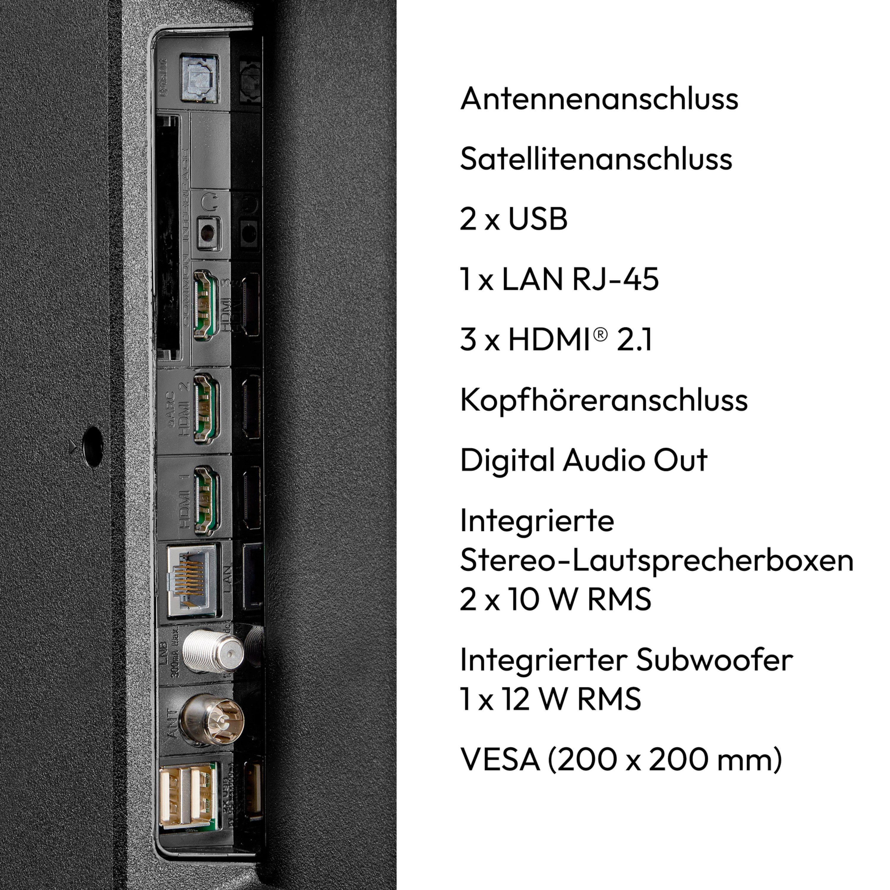 Medion® MD855400 LCD-LED Fernseher (138.8 cm/55 Zoll, 4K Ultra HD, Smart-TV, Dolby Vision, Dolby Atmos, Playstore, Netflix, HBO Max, Prime Video)