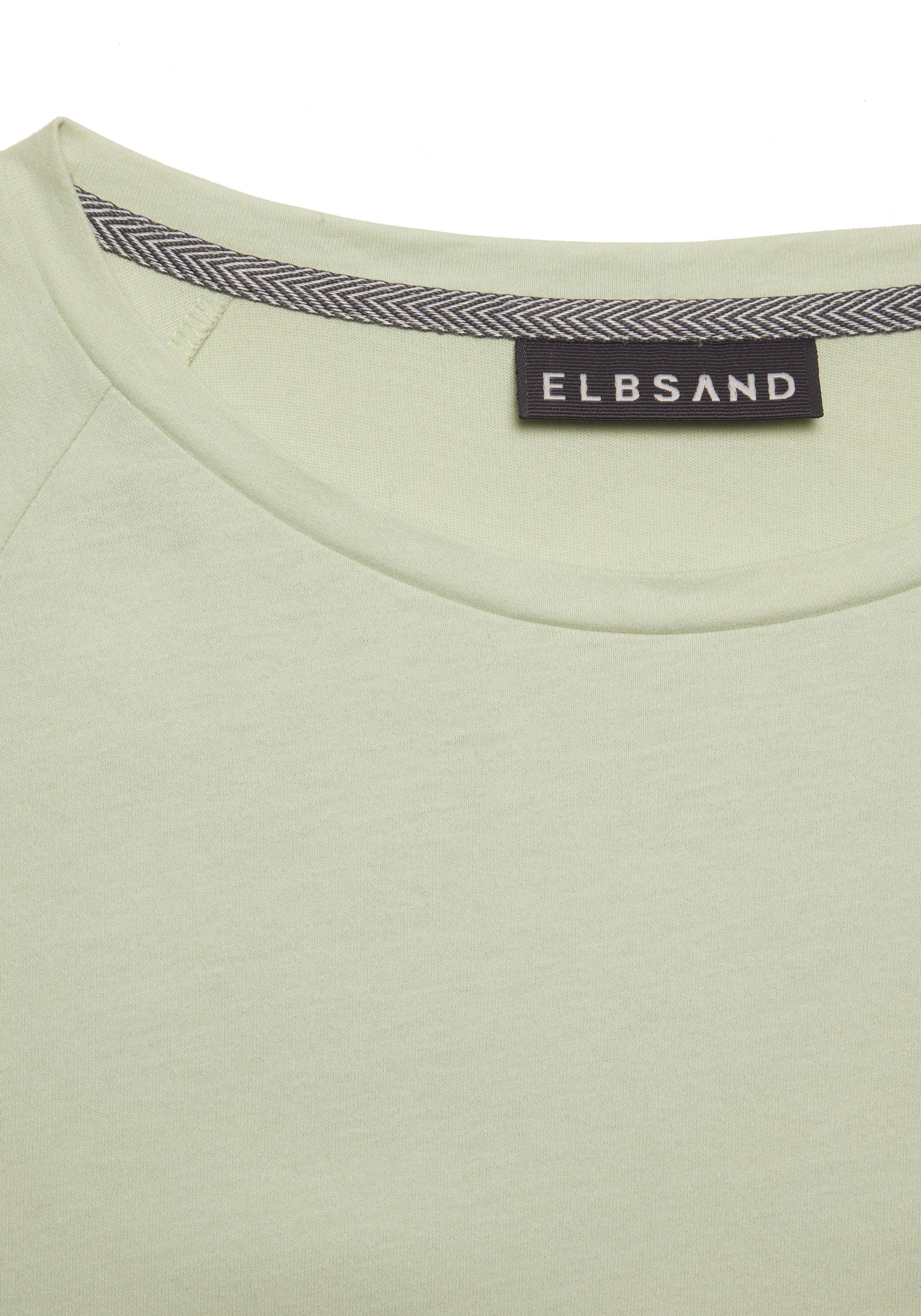 Elbsand Longsleeve Tinna mit Logodruck hinten, Langarmshirt aus Baumwoll-Mix, sportlich-casual
