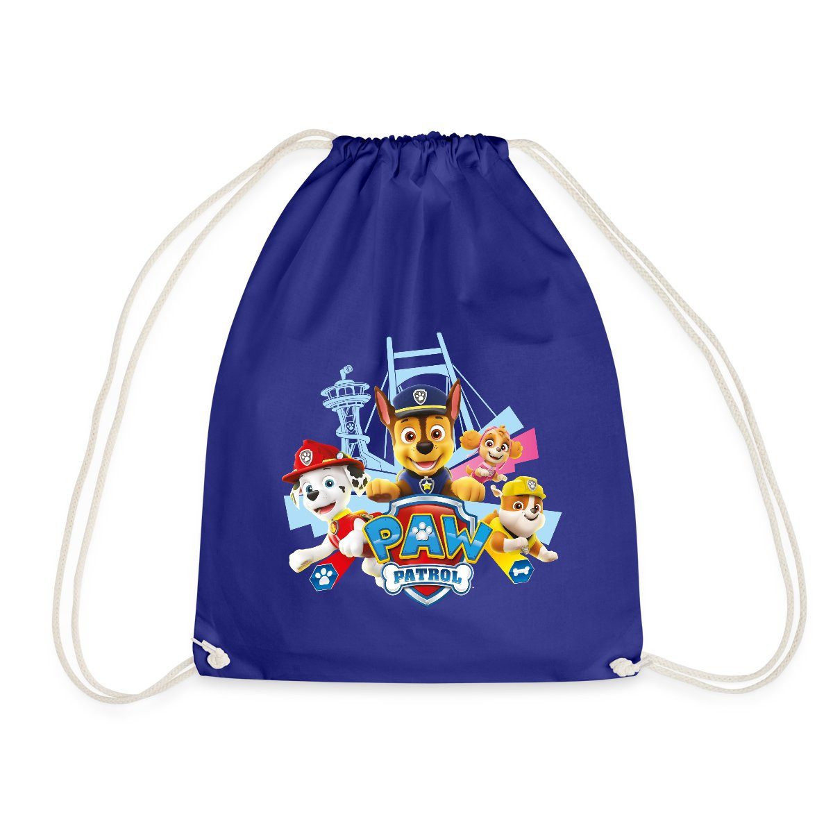Spreadshirt Turnbeutel Paw Patrol Logo Turnbeutel (1-tlg)